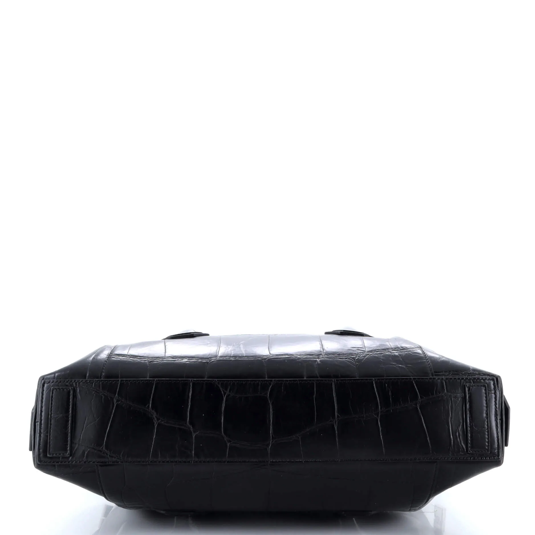 Antigona Soft Lock Bag Crocodile Embossed Leather Medium