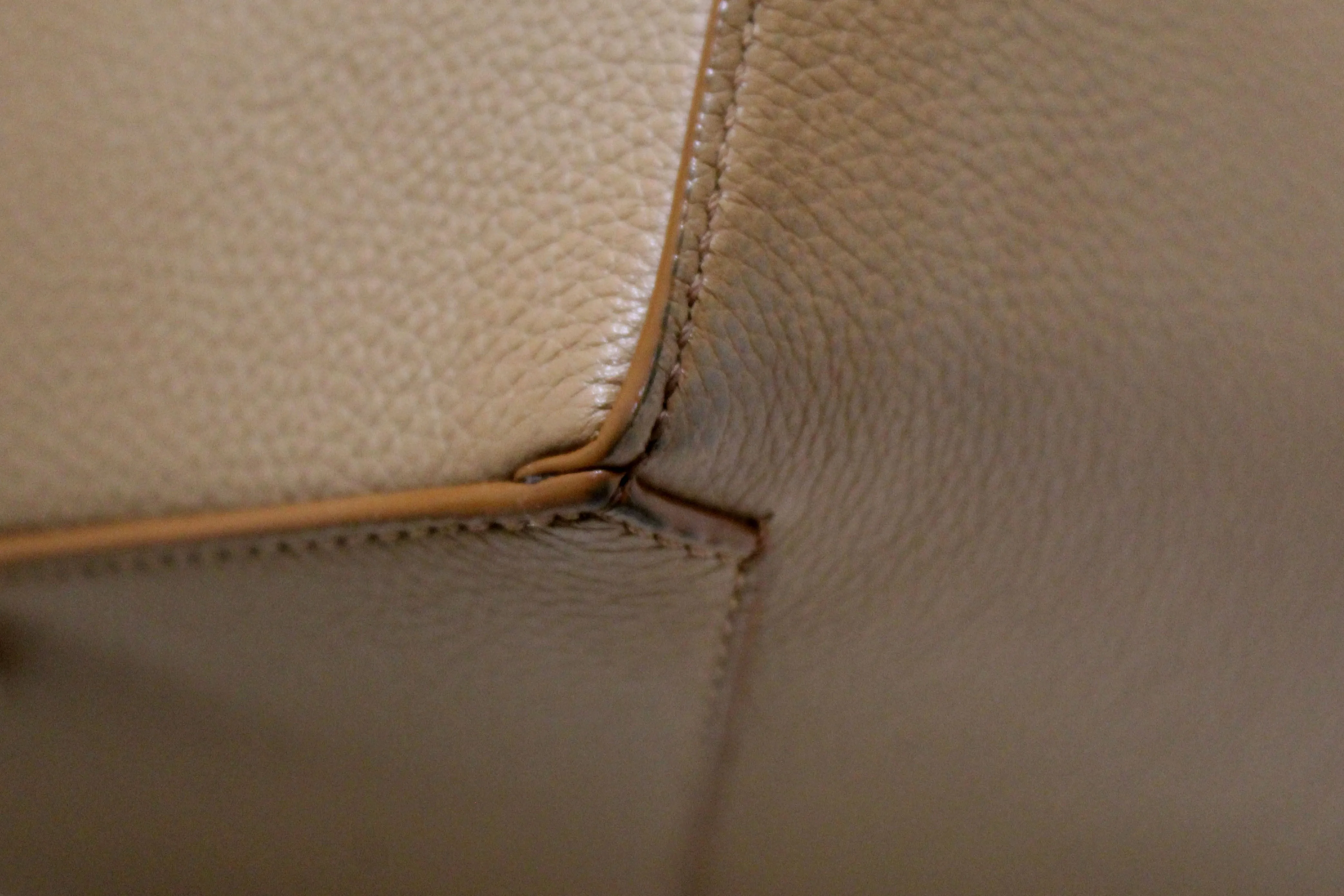 Authentic Loewe Brown Soft Grained Calfskin Small Puzzle Edge Bag