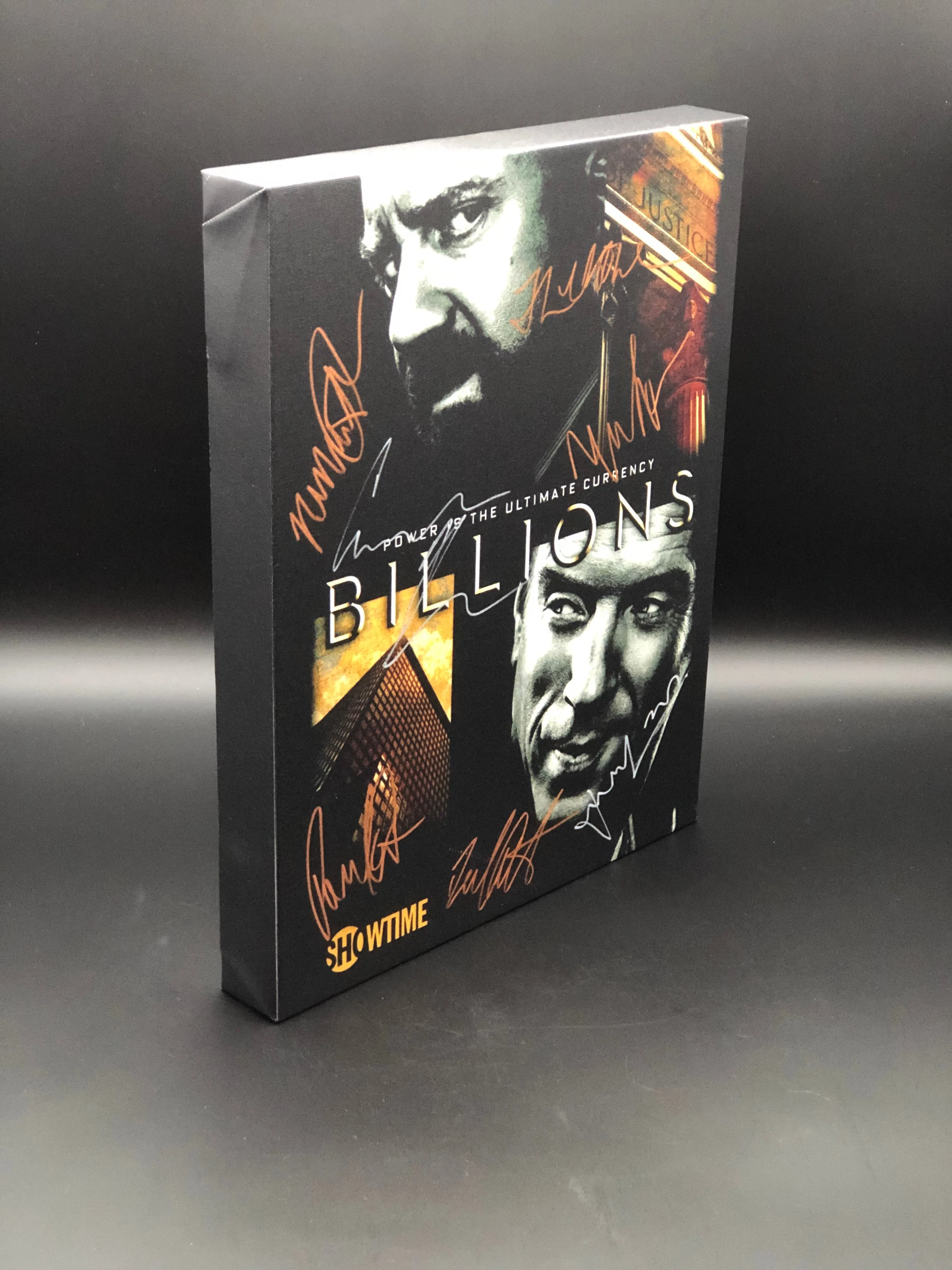 Billions Cast Facsimile Autograph 11x14 Canvas Print Wall Art