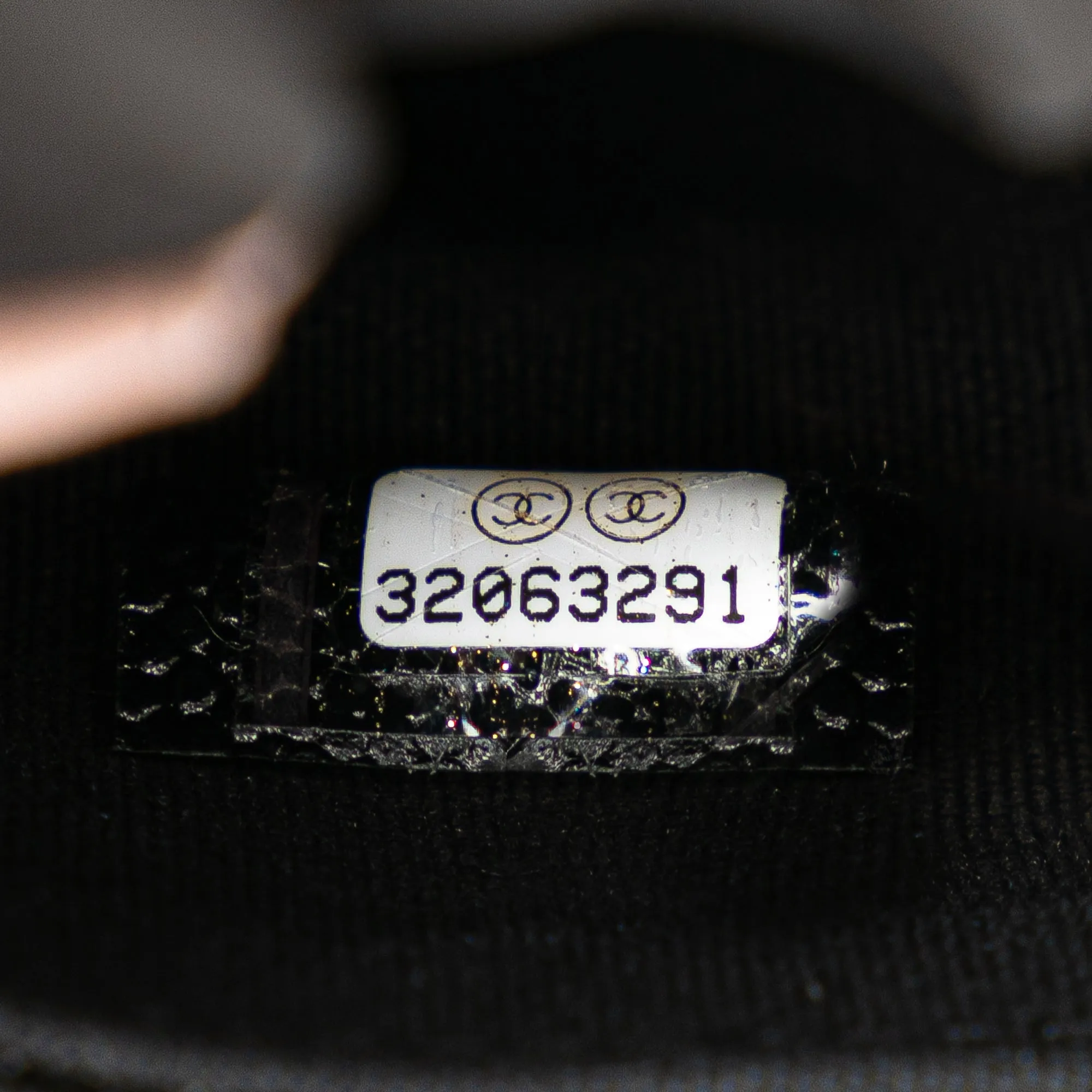 Black Chanel Nylon Graffiti Foldable Shopping Tote in Caviar Flap