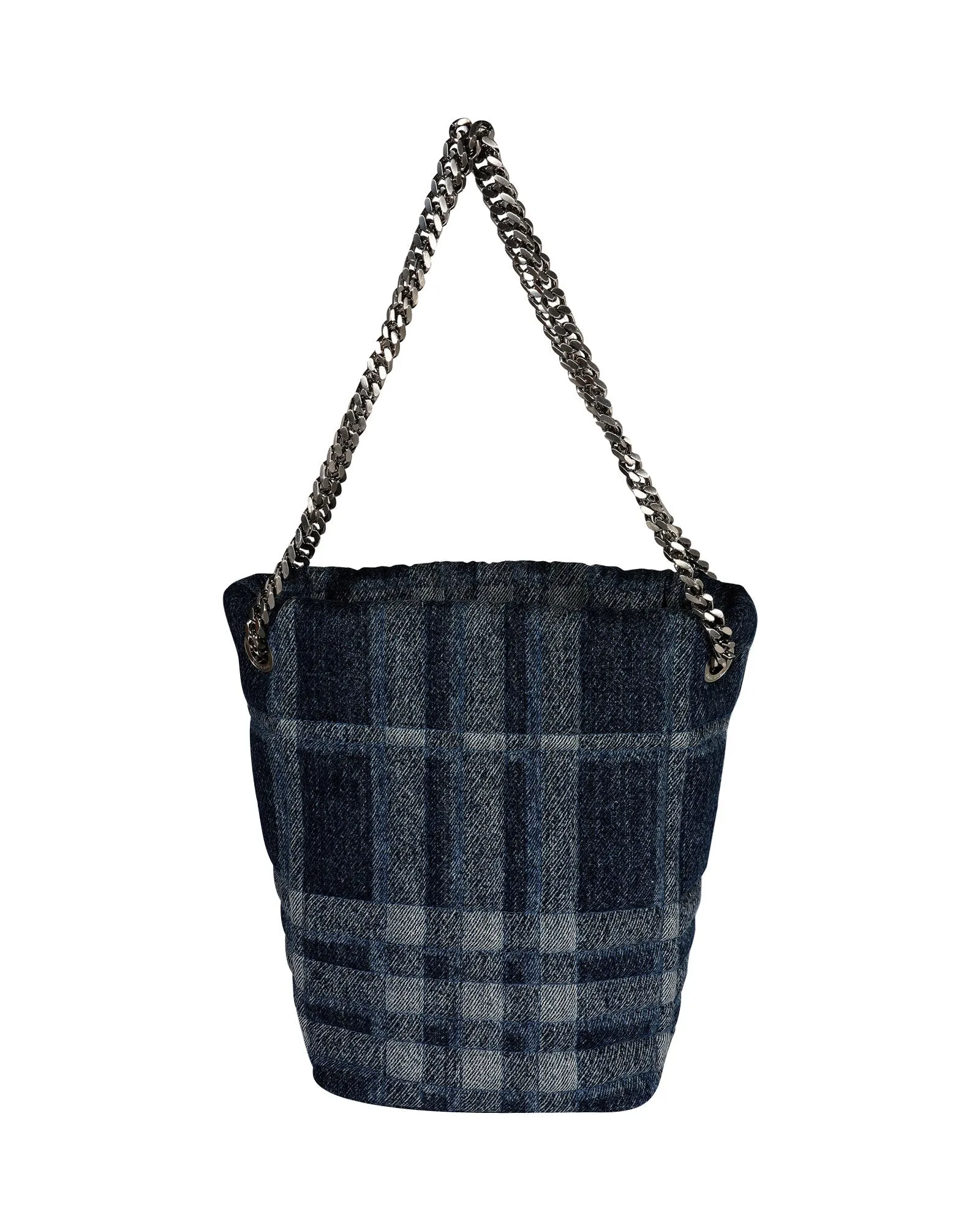 Burberry Blue Denim Small Lola Bucket Bag