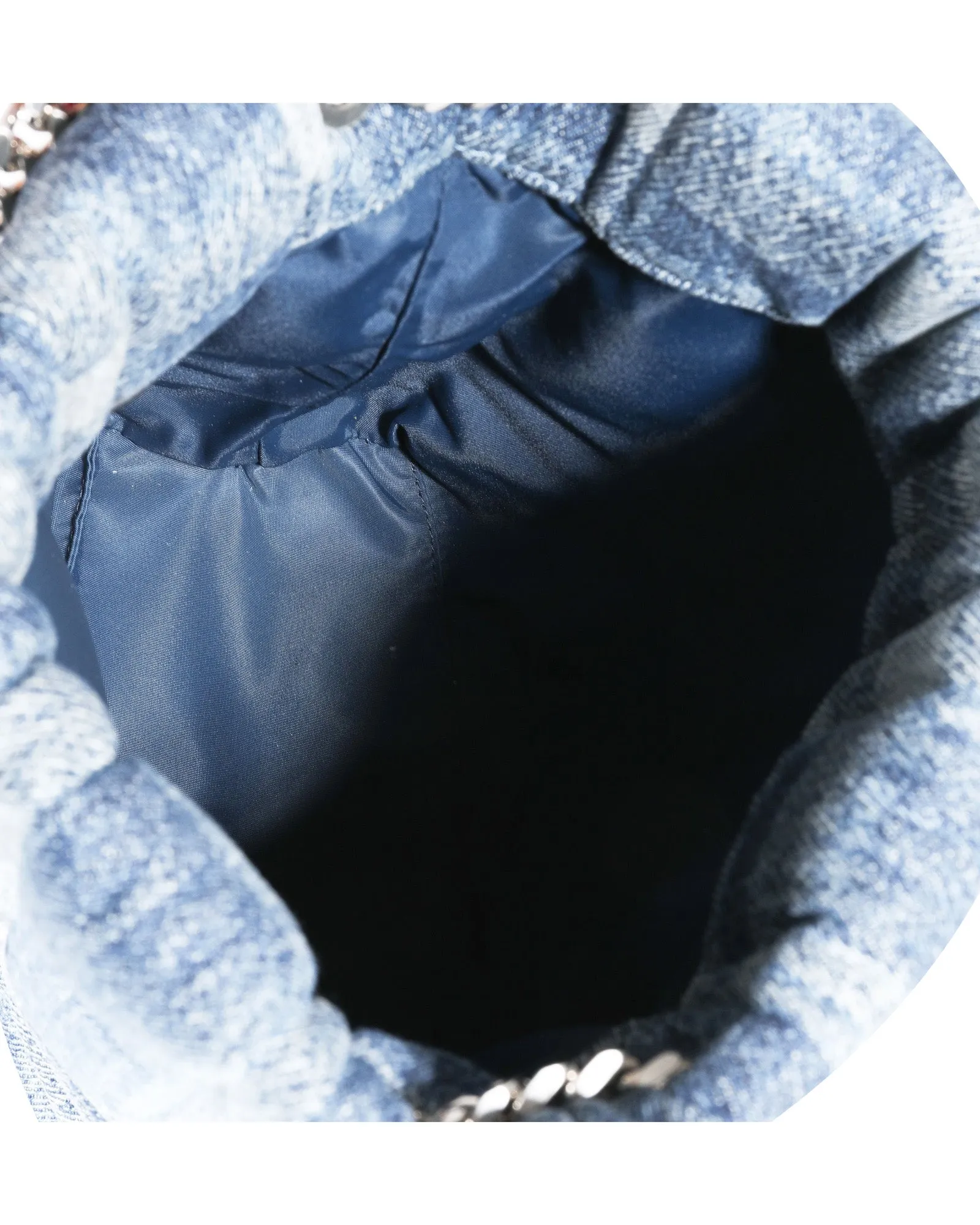 Burberry Blue Denim Small Lola Bucket Bag
