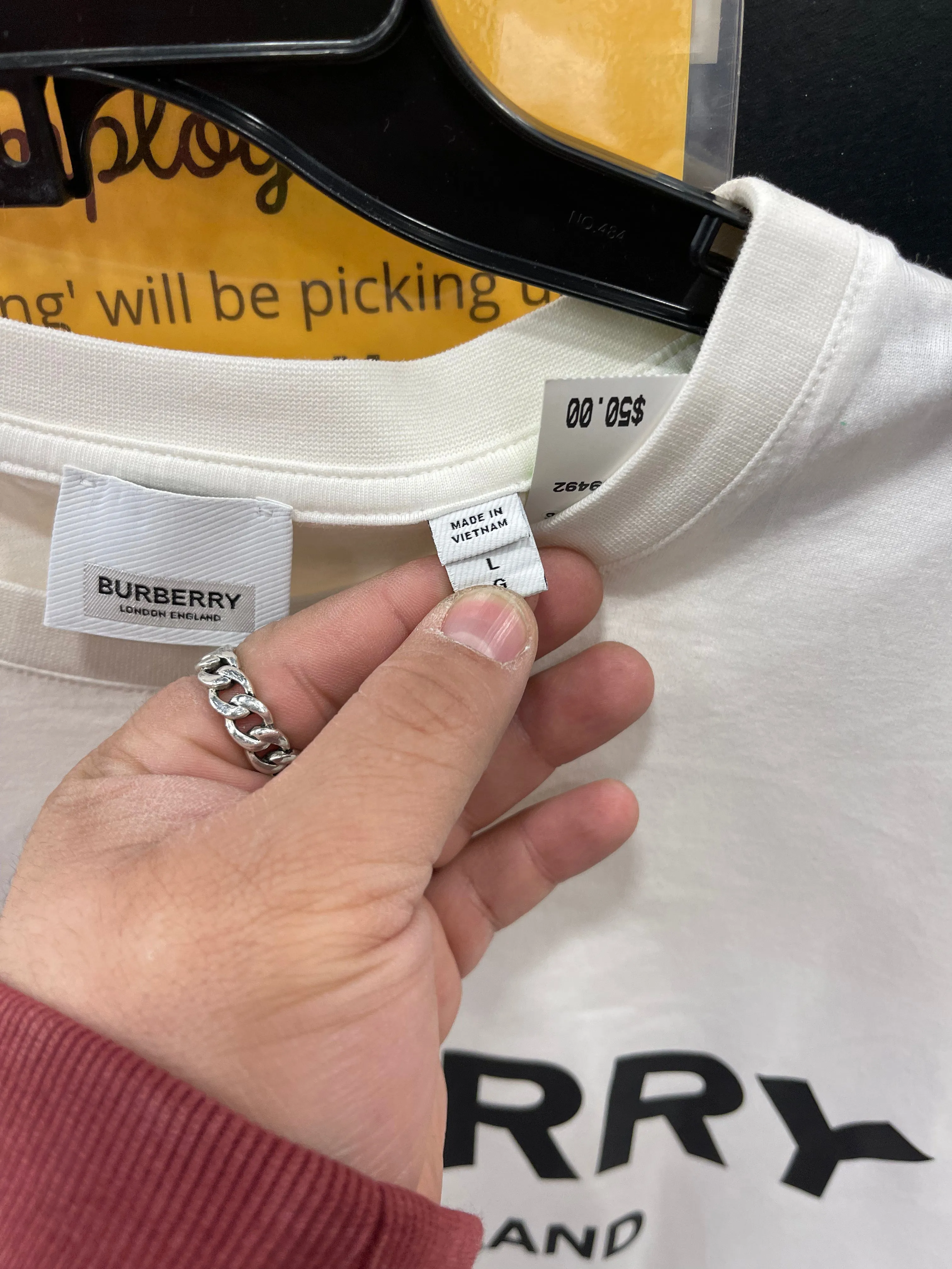 Burberry  Tee Size Large