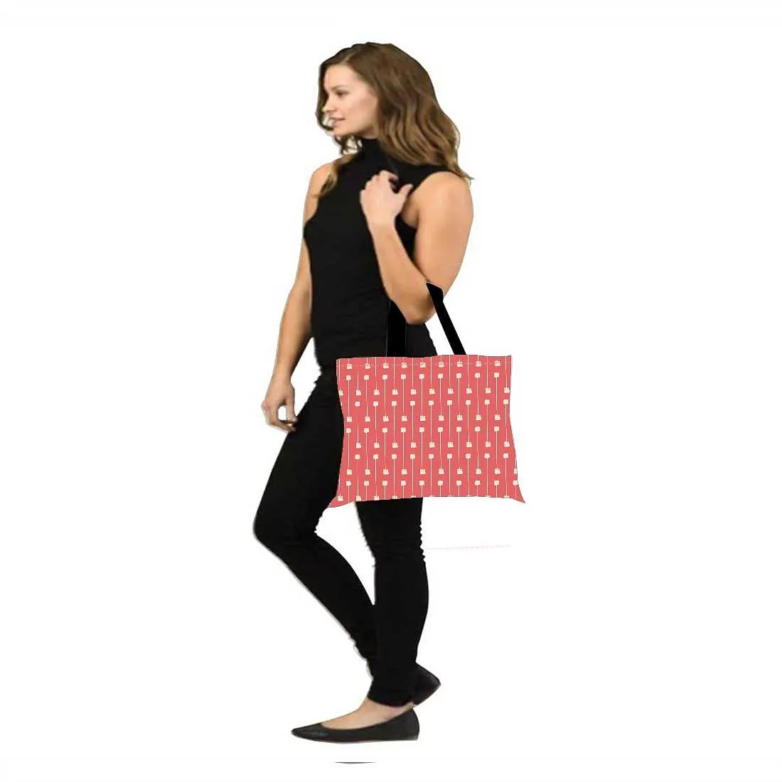 Designer Tote Bag With Zip Beach Gym Travel Bags -  Sweet Pink Drops