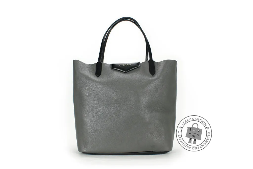 Givenchy 13L 5315 111 Antigona Shopping Elephant Grey / 031 Goat Medium Tote Bag Ghw