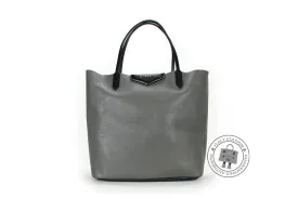 Givenchy 13L 5315 111 Antigona Shopping Elephant Grey / 031 Goat Medium Tote Bag Ghw