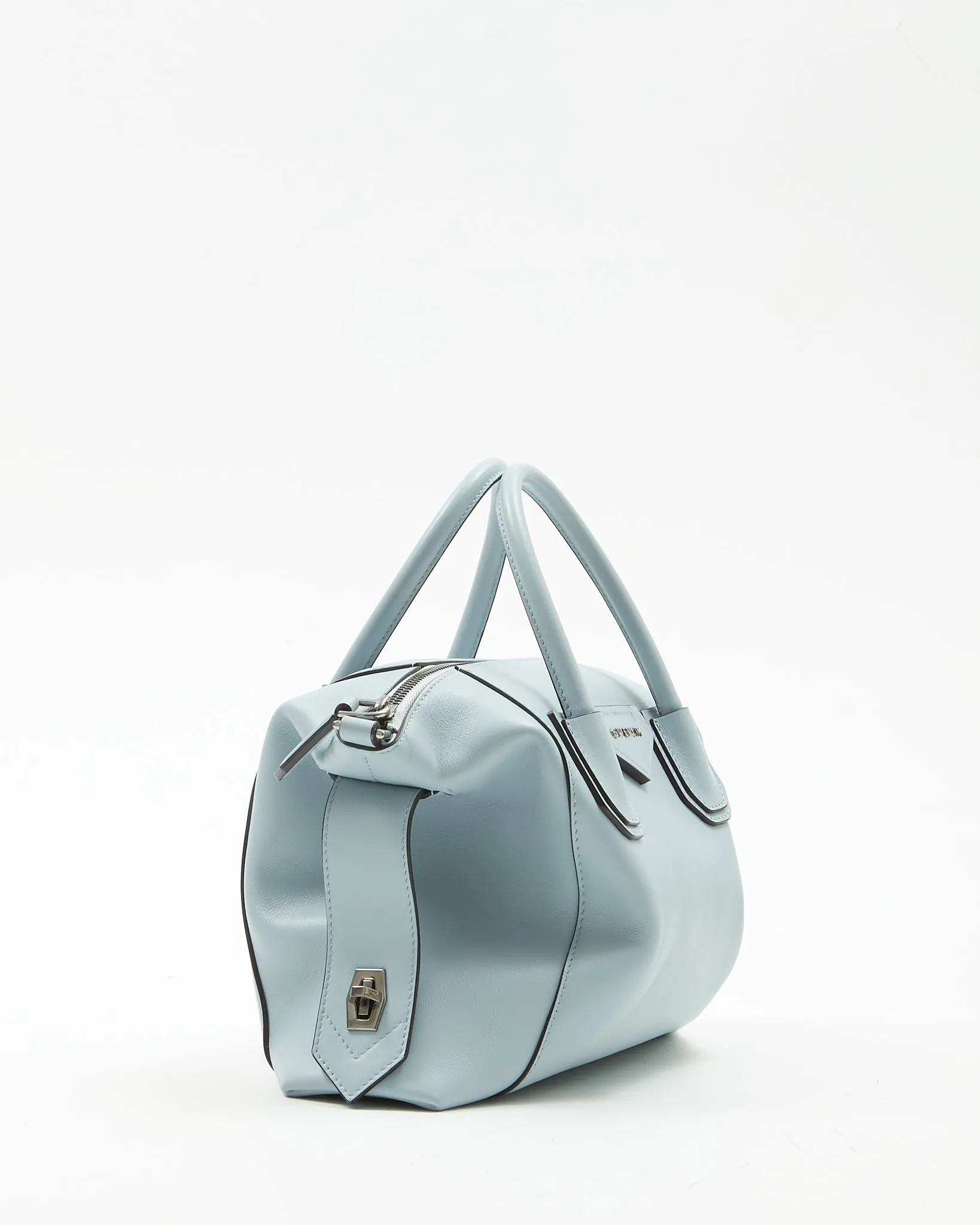 Givenchy Baby Blue Leather Soft Antigona Bag