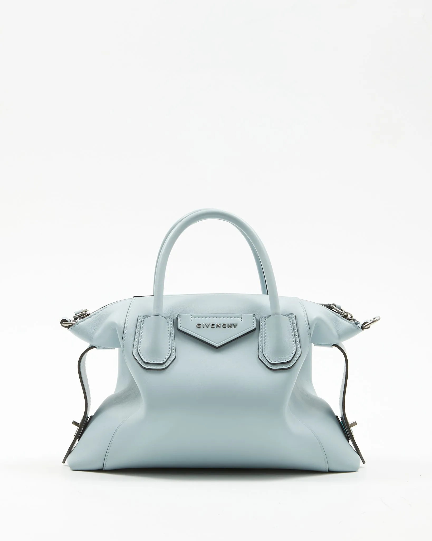 Givenchy Baby Blue Leather Soft Antigona Bag