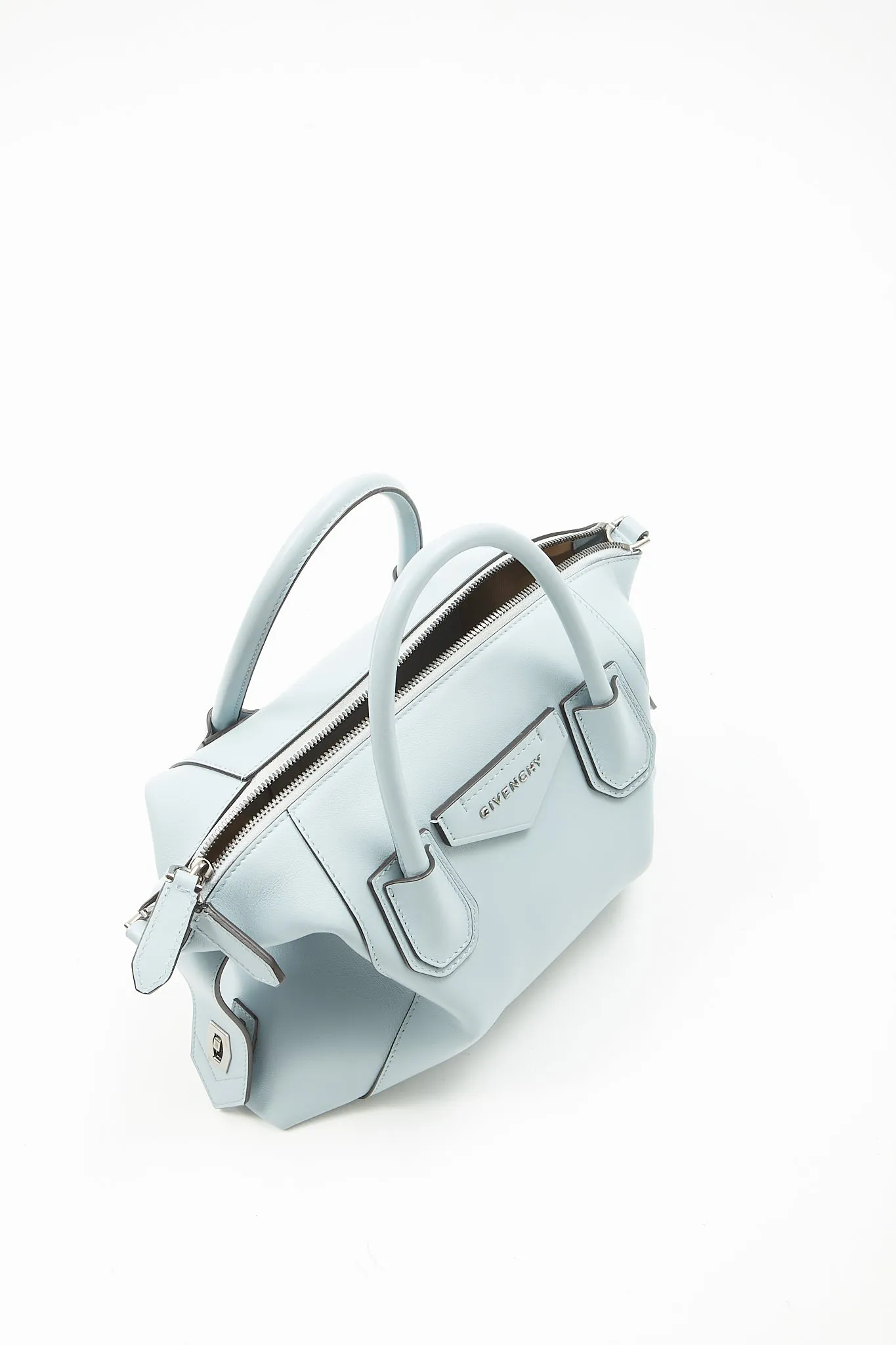 Givenchy Baby Blue Leather Soft Antigona Bag