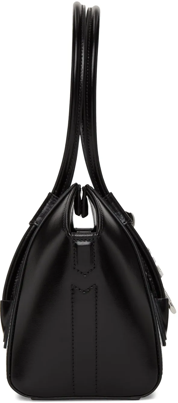 Givenchy Black Mini Antigona With Lock Bag