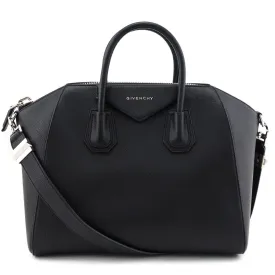 Givenchy Black Sugar Goatskin Medium Antigona Bag
