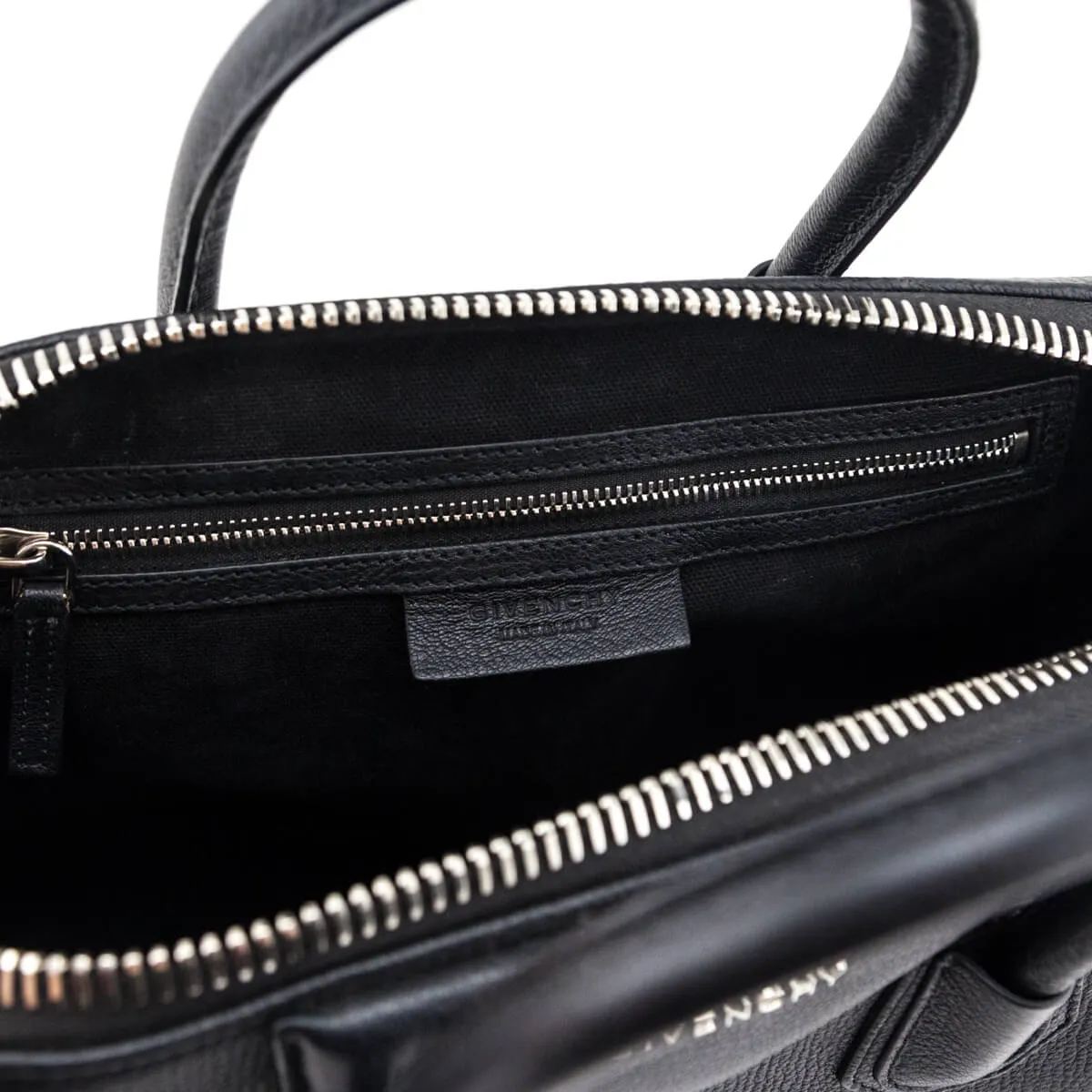 Givenchy Black Sugar Goatskin Medium Antigona Bag