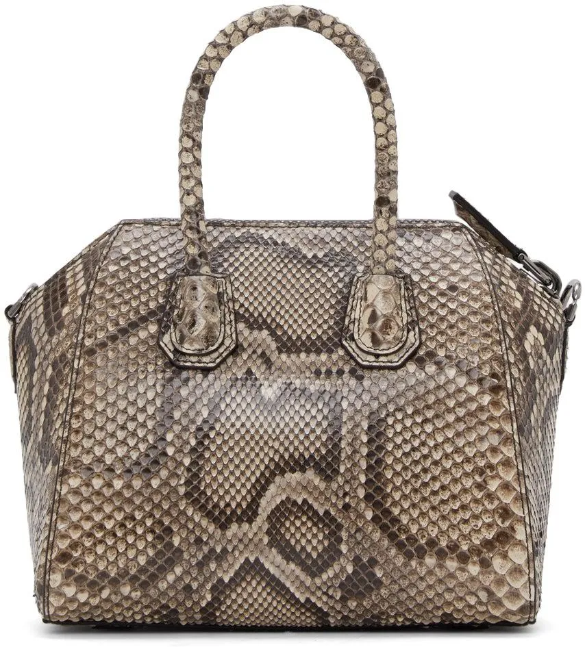 Givenchy Brown Python Mini Antigona Bag