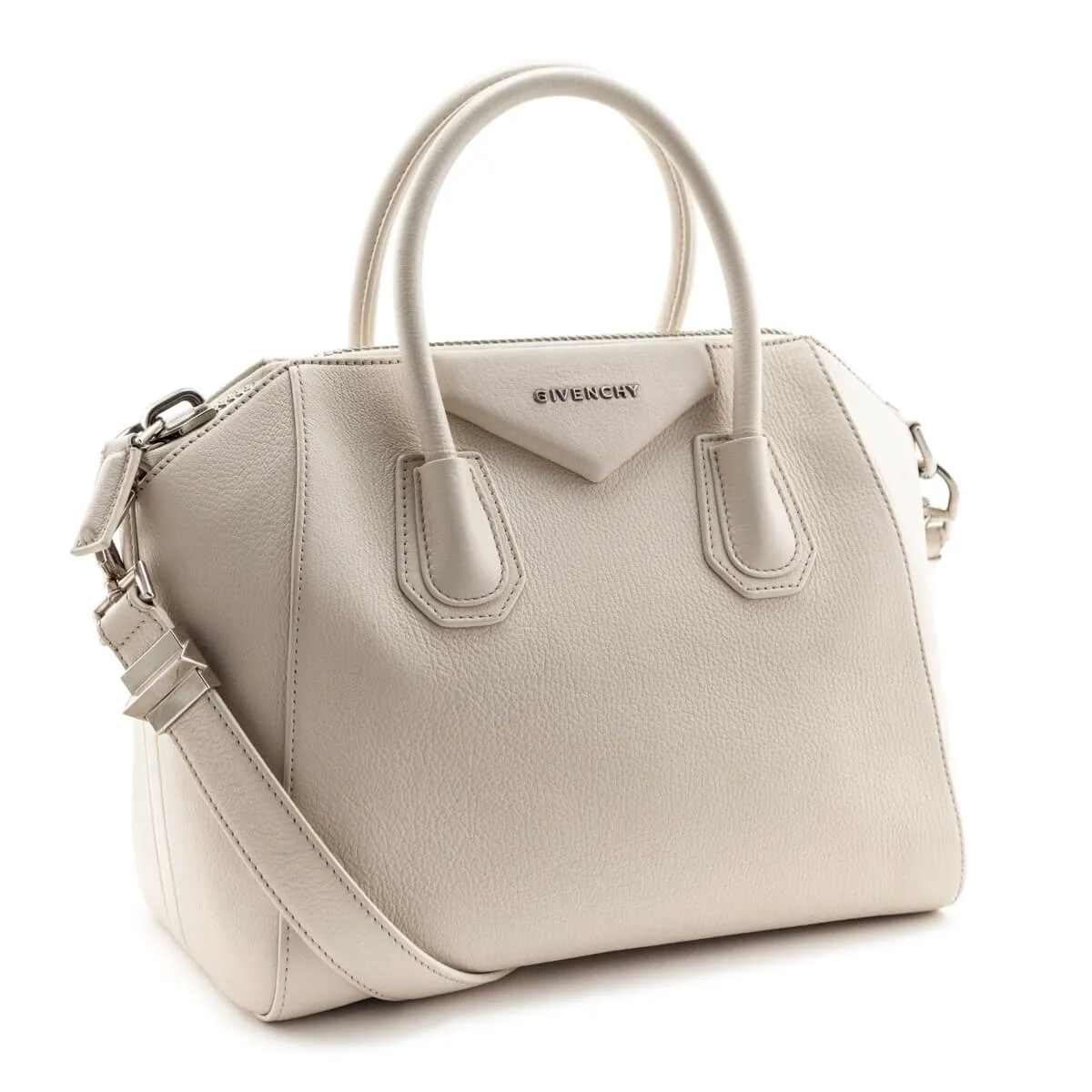 Givenchy Ivory Sugar Goatskin Small Antigona Bag