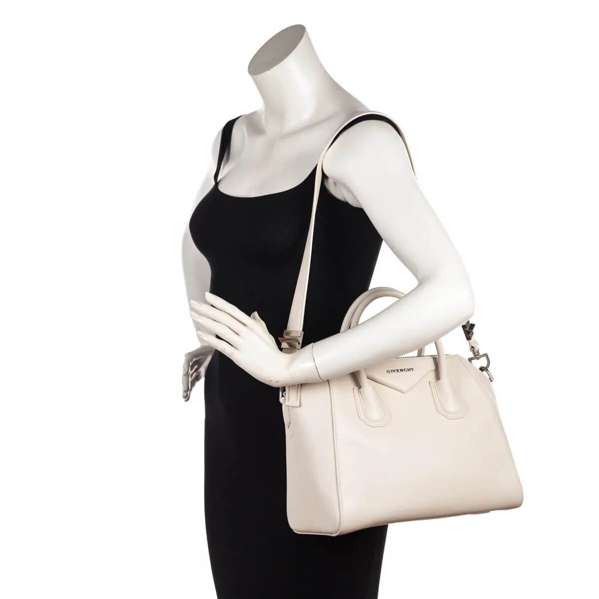 Givenchy Ivory Sugar Goatskin Small Antigona Bag