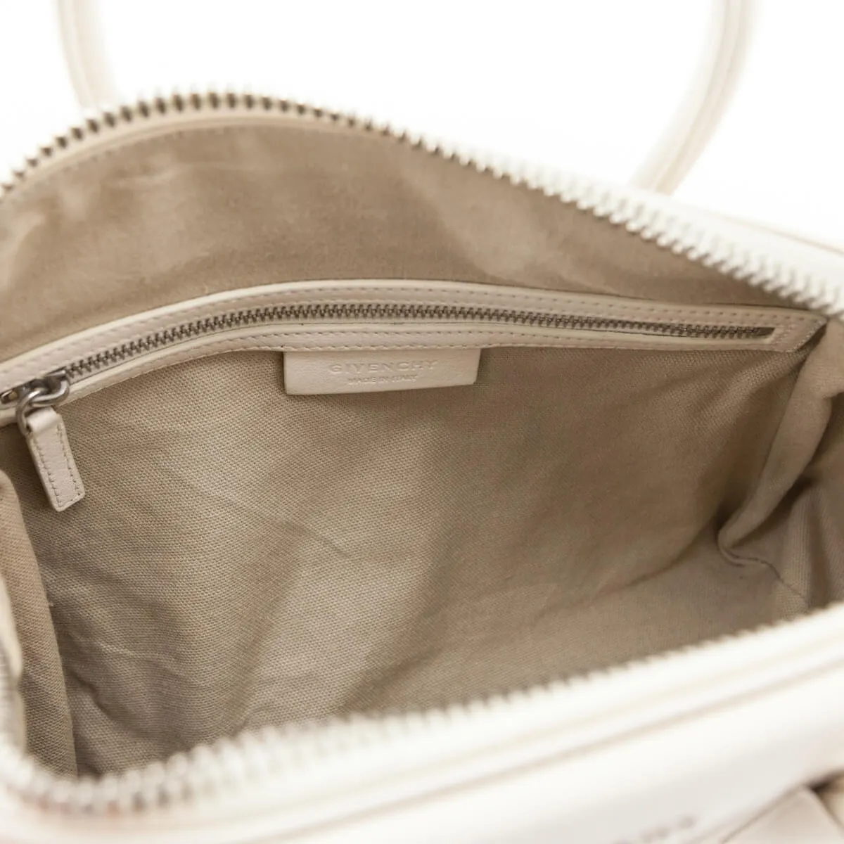 Givenchy Ivory Sugar Goatskin Small Antigona Bag