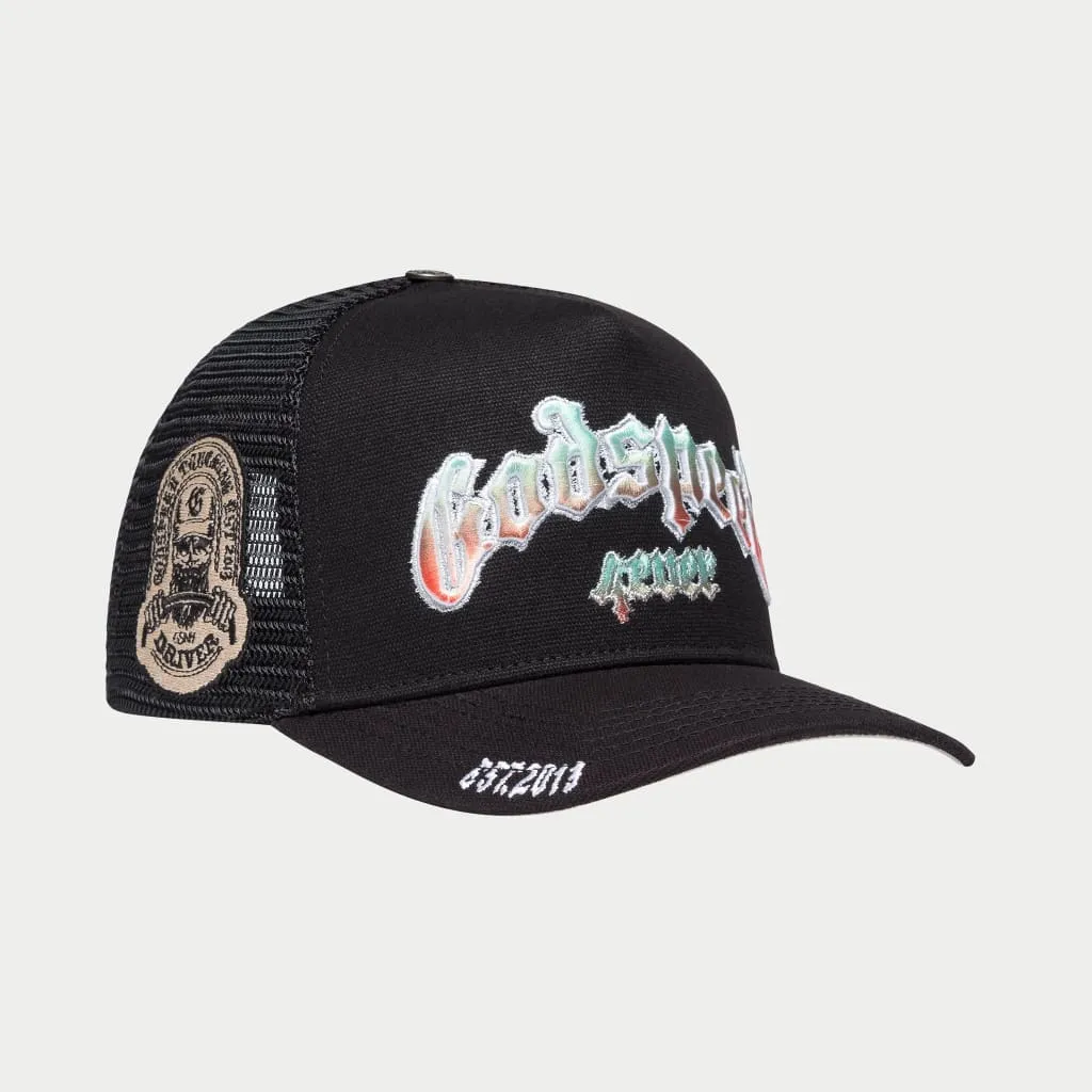 Gs Forever Trucker Hat (Gradient Black) - GO003CAPGDBLK