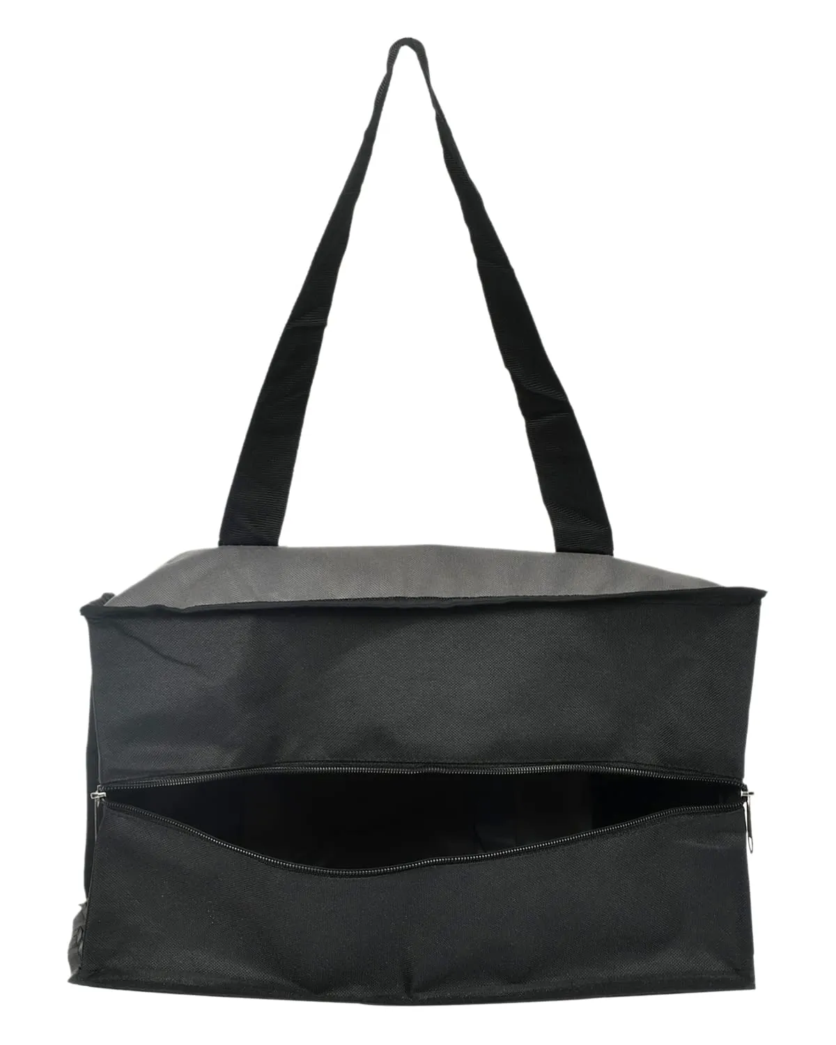Heart Home Rexine Shopping Bags/Grocery Bag for Carry Grocery, Fruits, Vegetable with Handles (Grey) 54HH4017.
