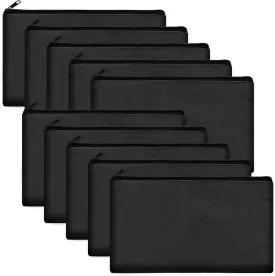 Legigo Blank DIY Craft Canvas Pencil Case - Makeup Pouch, Multi-Purpose Travel Toiletry Zipper Bag, Bulk Cosmetic Bags 8.3 5 Inch