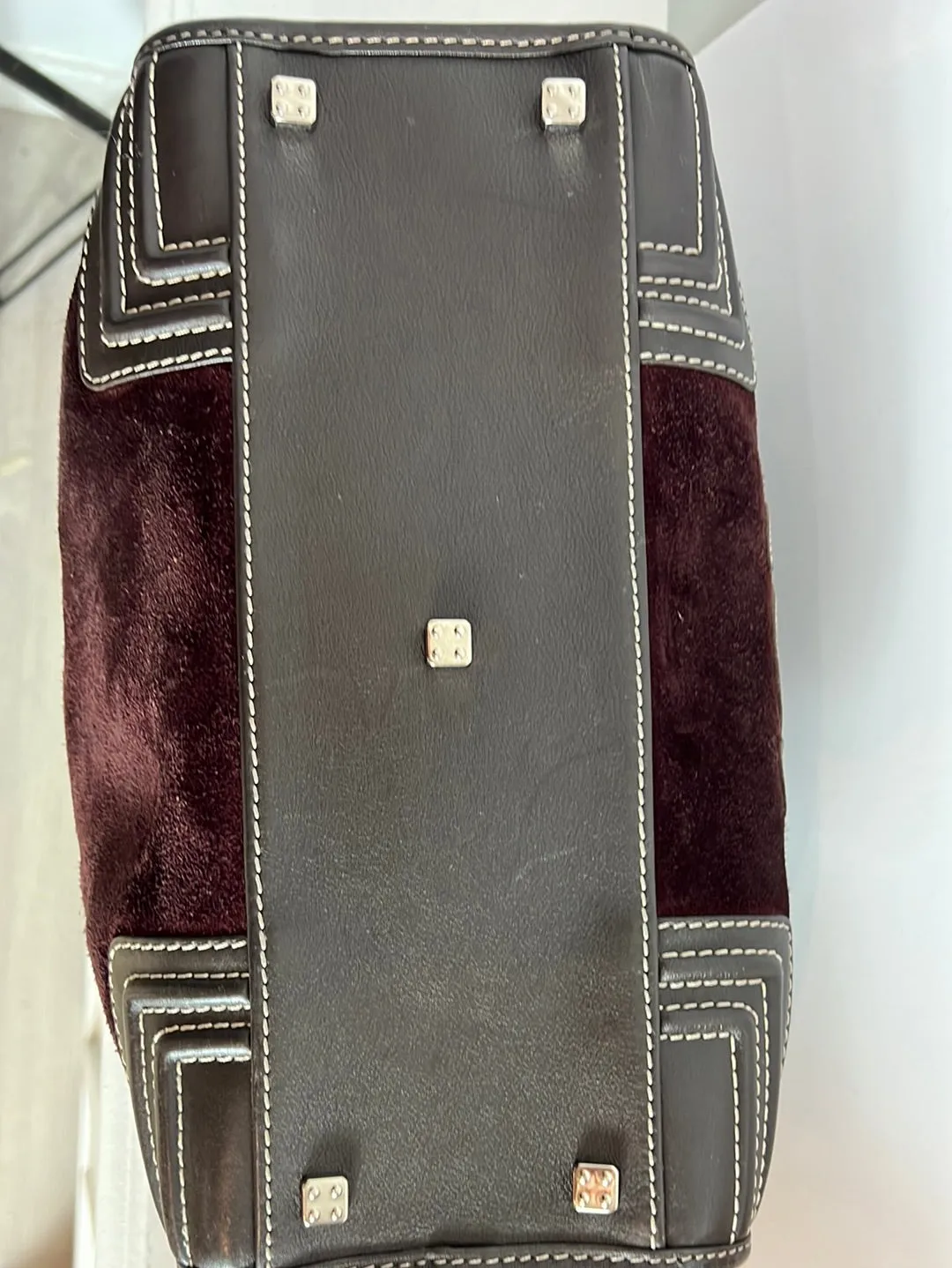LOEWE. Bolso amazona burdeos