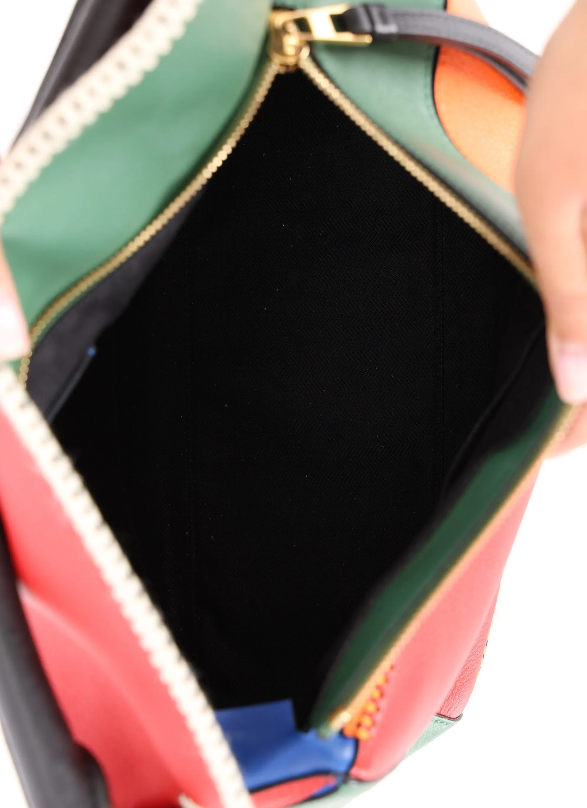 Loewe Calfskin Multicolor Embroidered Puzzle