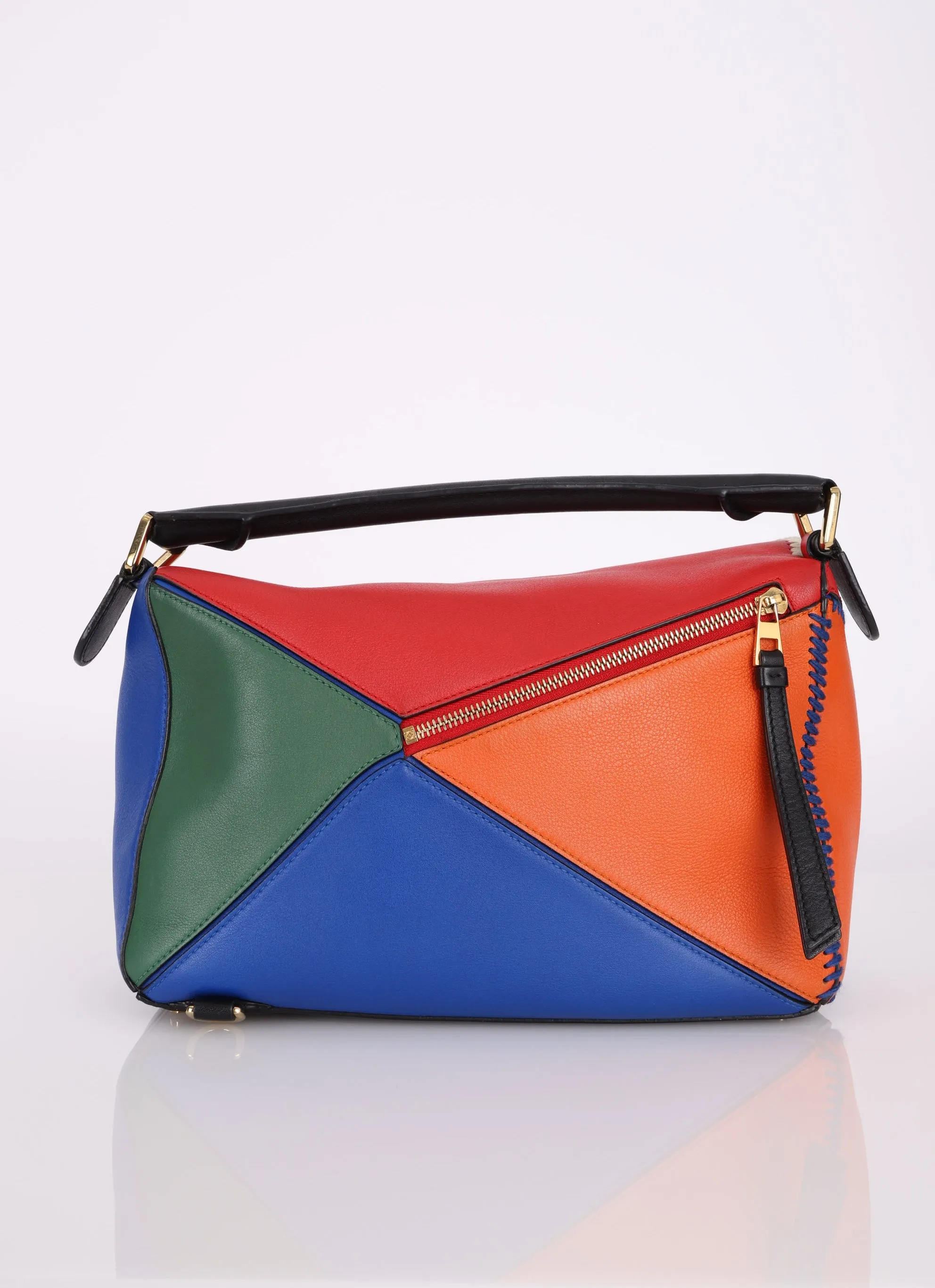 Loewe Calfskin Multicolor Embroidered Puzzle