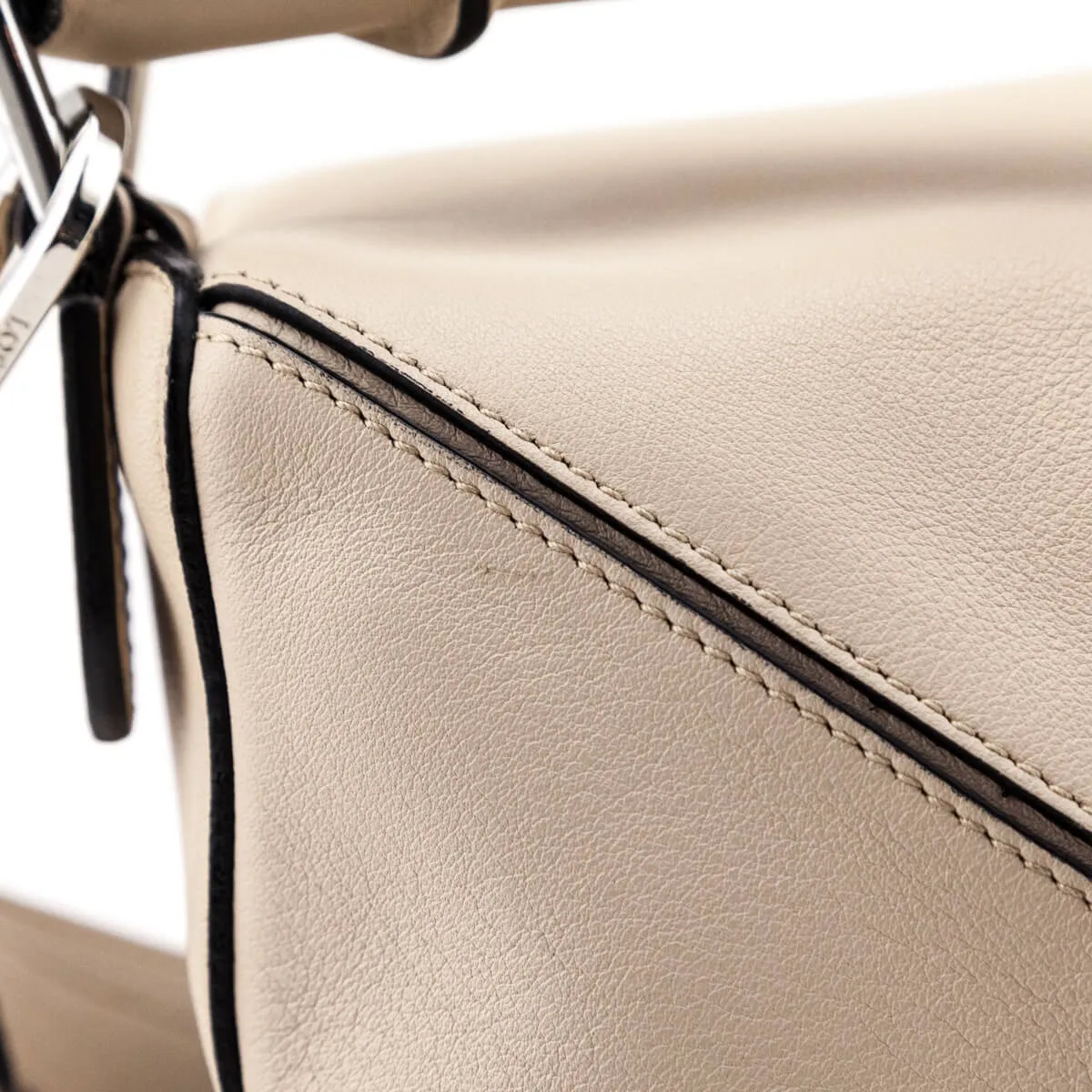 Loewe Light Beige Calfskin Medium Puzzle Bag