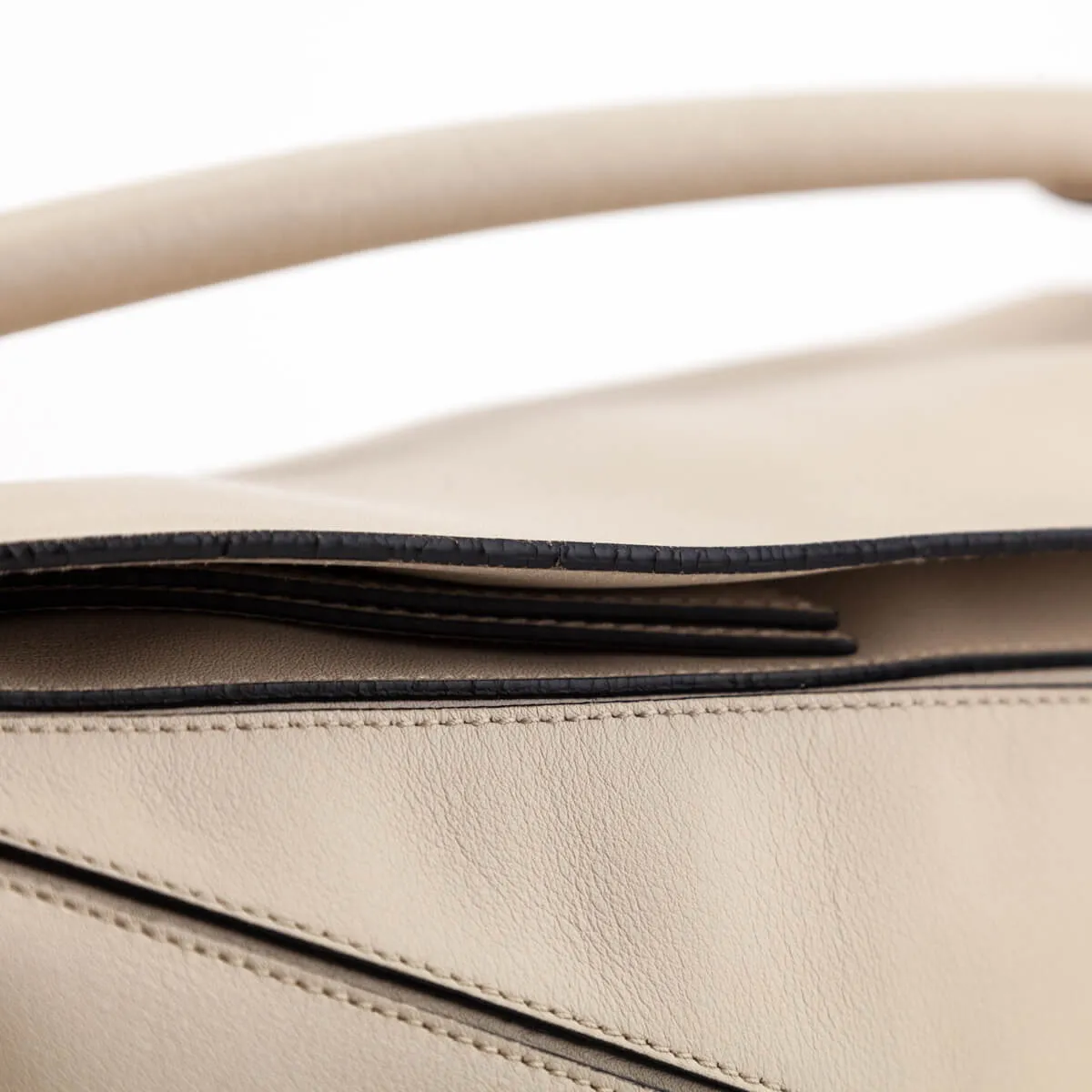 Loewe Light Beige Calfskin Medium Puzzle Bag