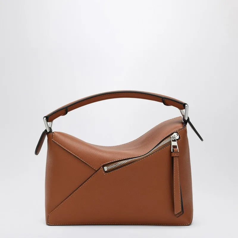 Loewe Light Brown Small Puzzle Bag Women