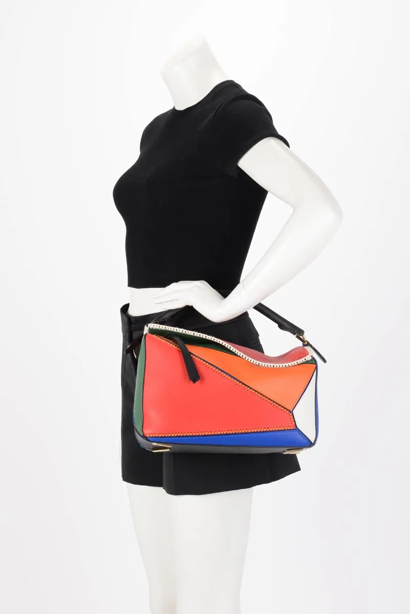 Loewe Multicolour Medium Patchwork Puzzle Bag