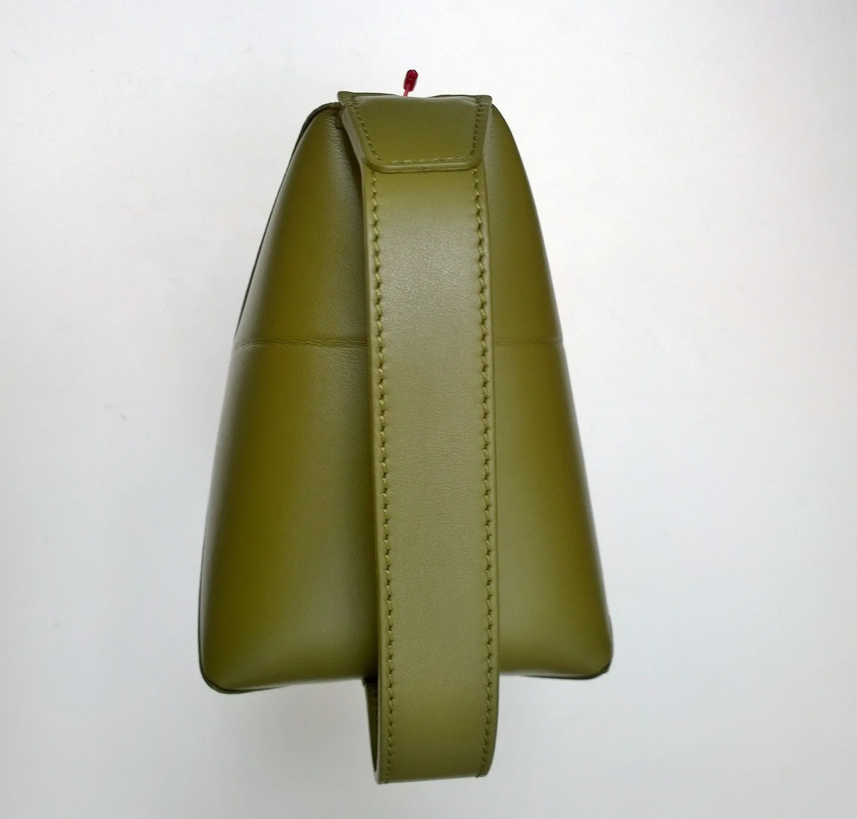 Loewe Puzzle Fold Handle Clutch Bag in Olive Leather New with Tags