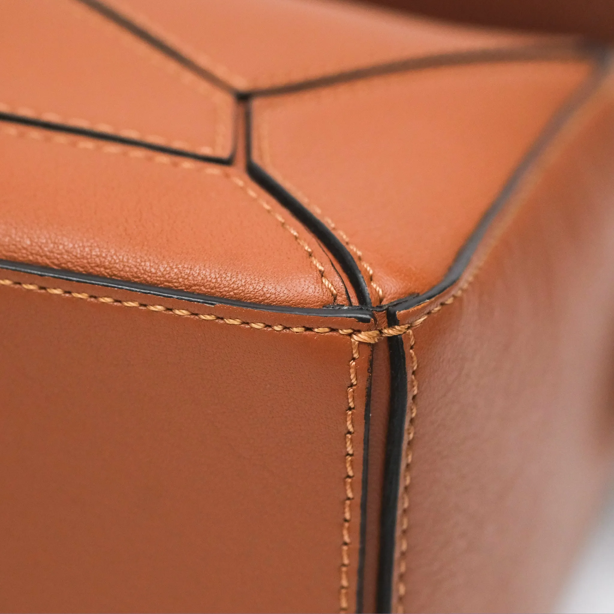 Loewe Small Puzzle Bag Tan Calfskin