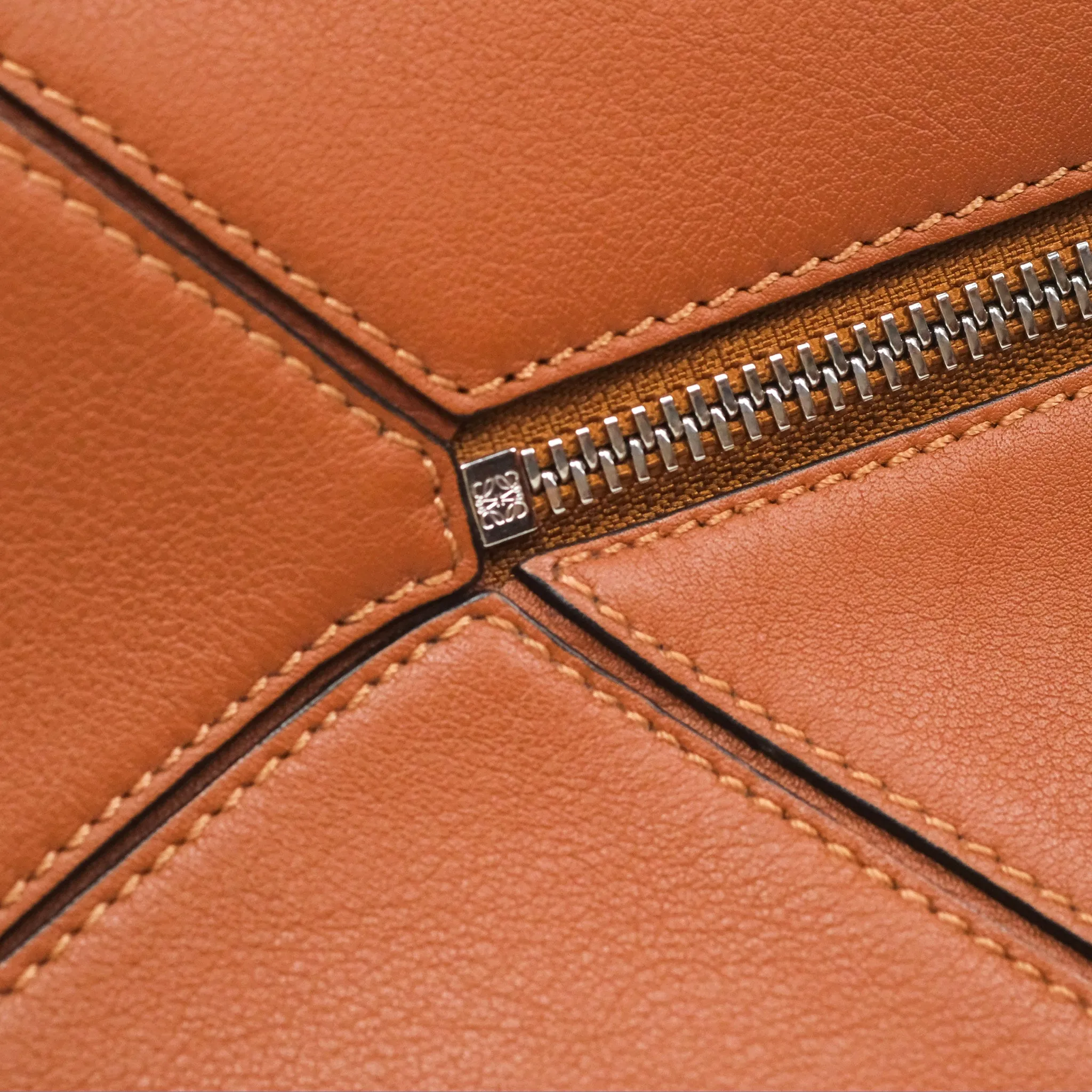 Loewe Small Puzzle Bag Tan Calfskin