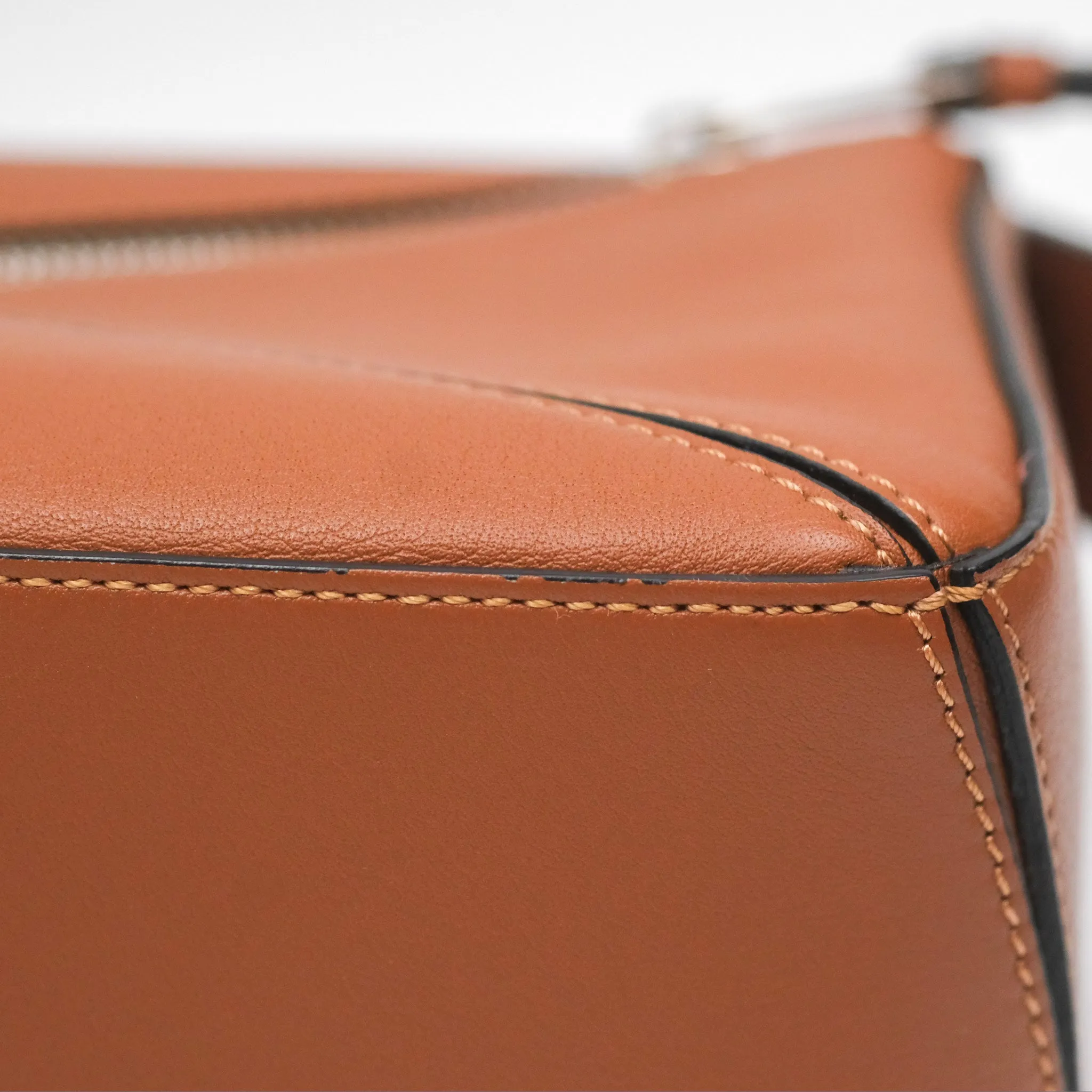 Loewe Small Puzzle Bag Tan Calfskin
