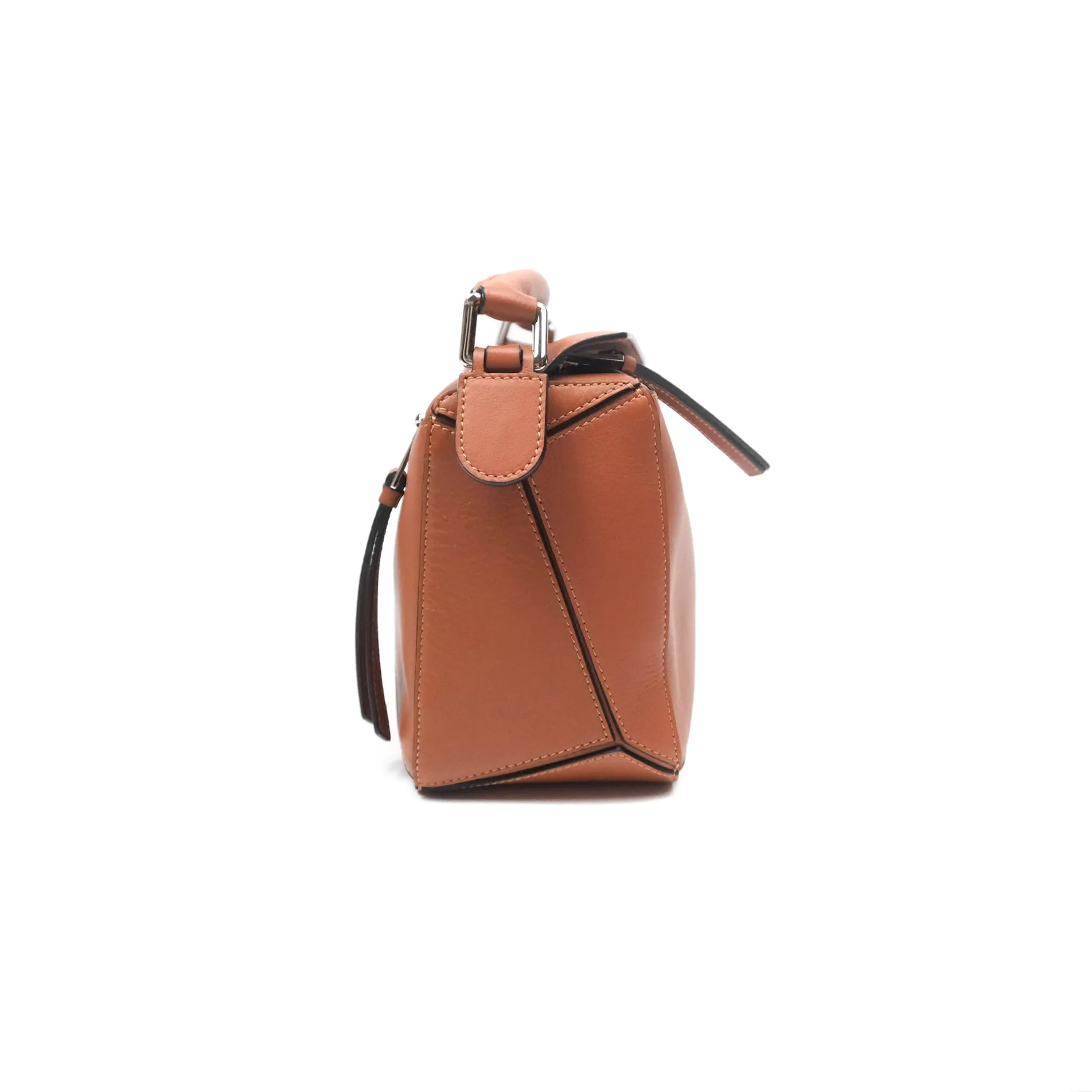 Loewe Small Puzzle Bag Tan Calfskin