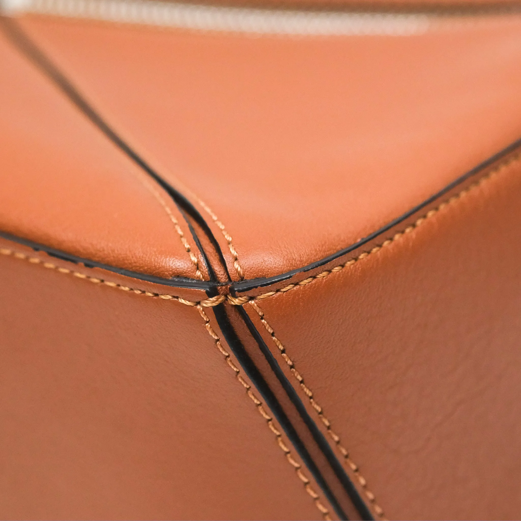Loewe Small Puzzle Bag Tan Calfskin