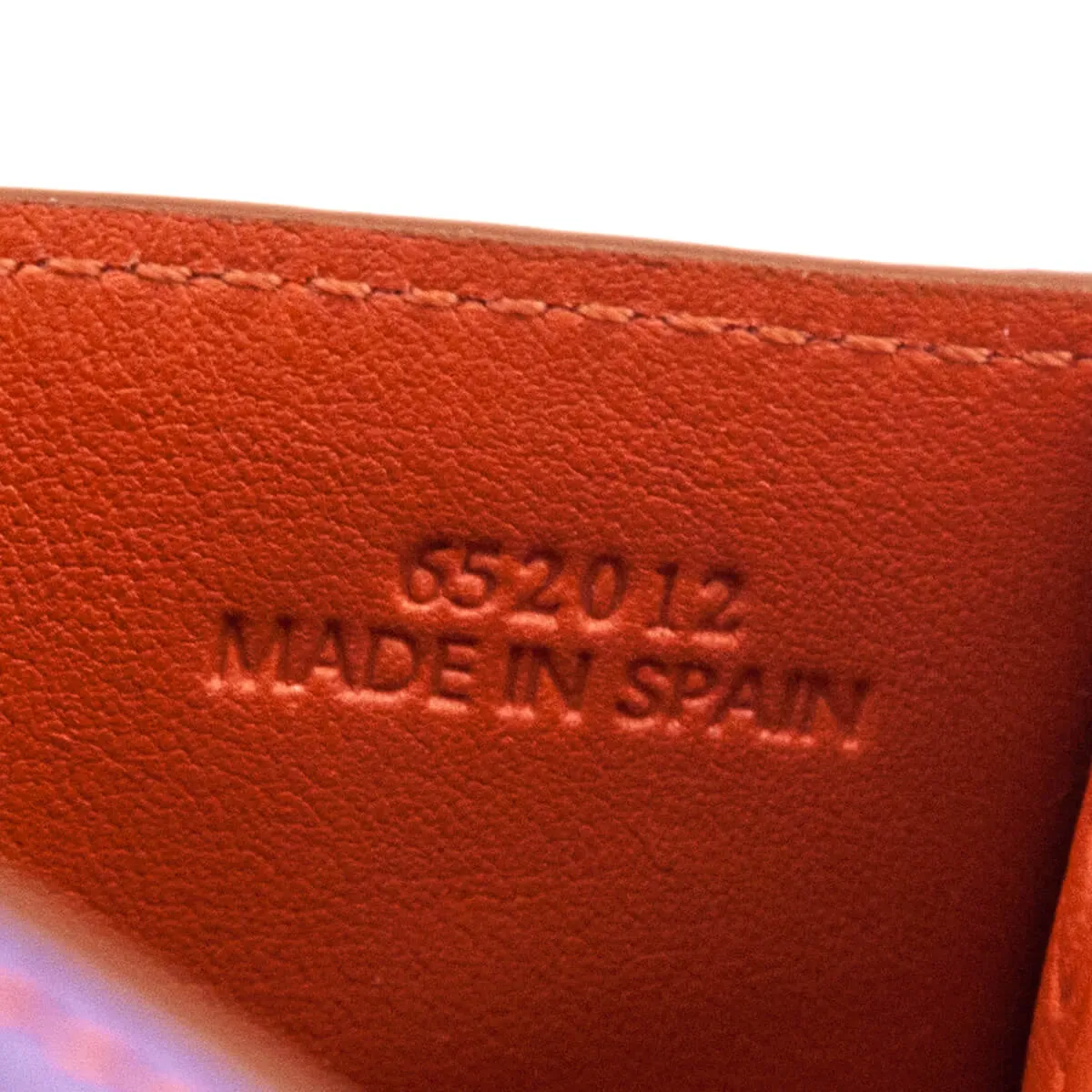 Loewe x Paula's Ibiza Orange Multicolor Puzzle Card Holder