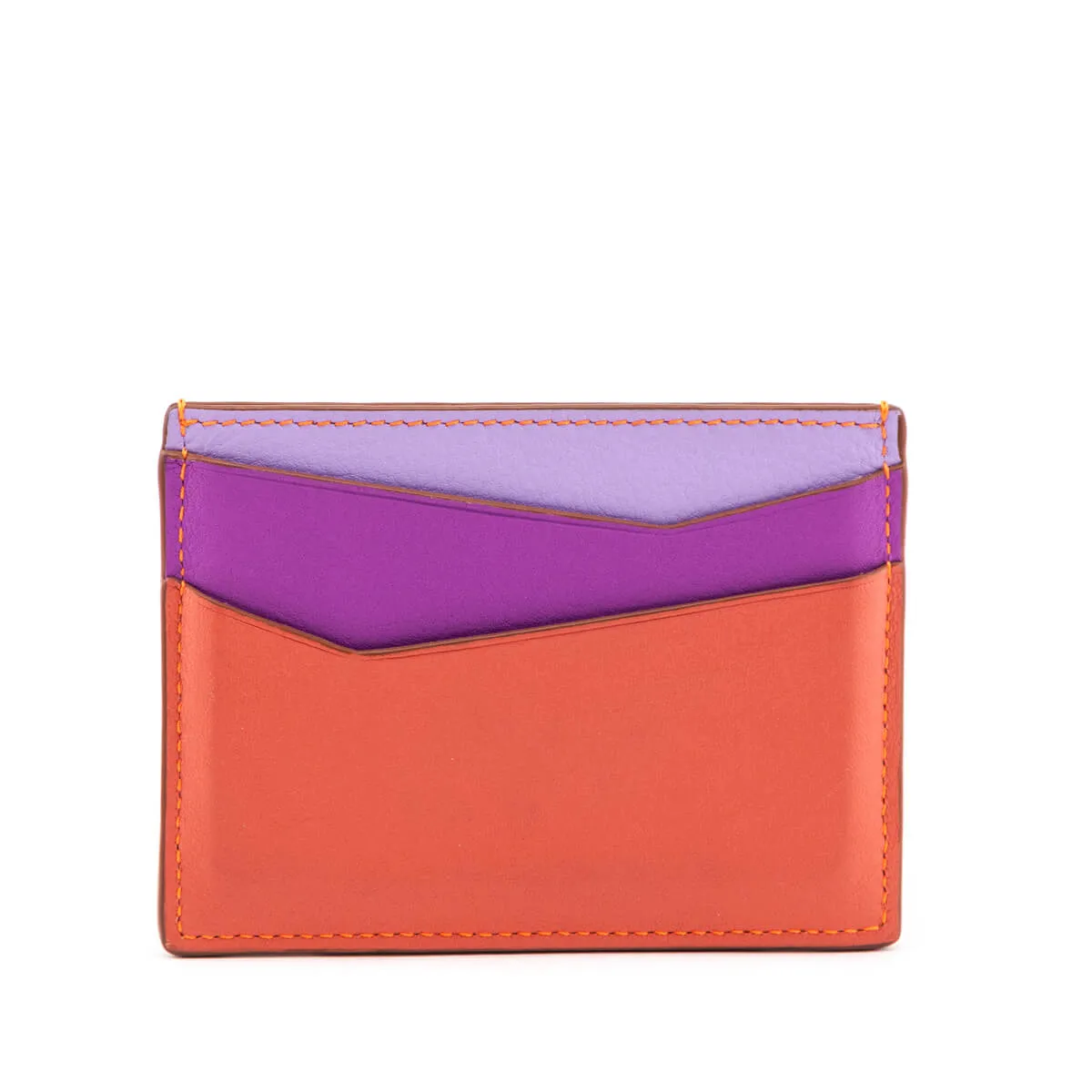 Loewe x Paula's Ibiza Orange Multicolor Puzzle Card Holder