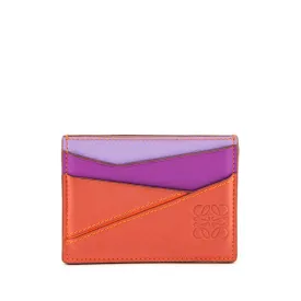 Loewe x Paula's Ibiza Orange Multicolor Puzzle Card Holder
