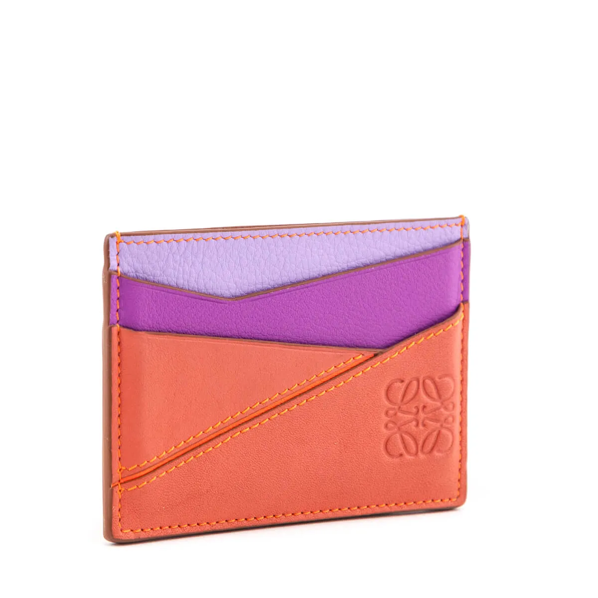 Loewe x Paula's Ibiza Orange Multicolor Puzzle Card Holder