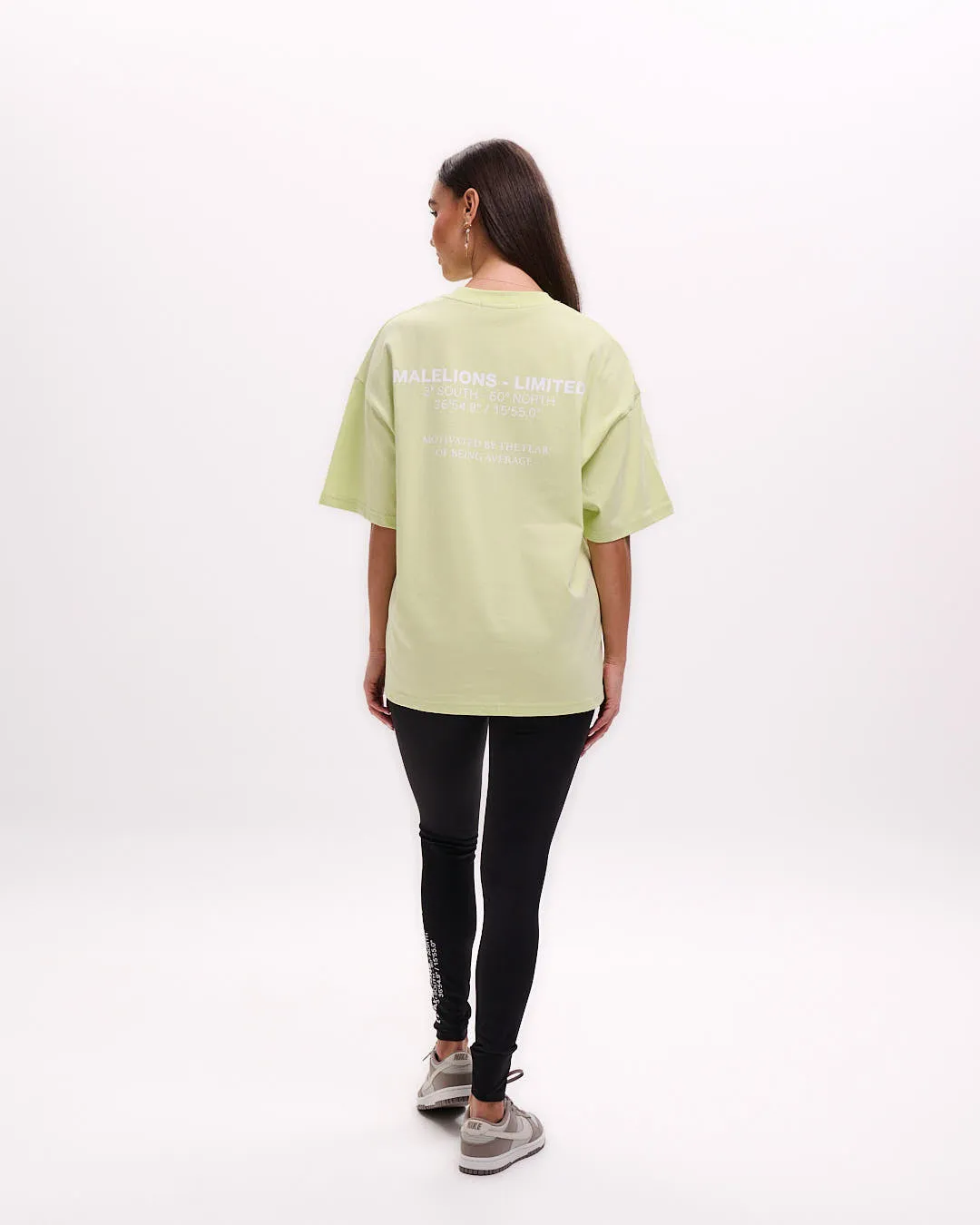 Malelions Women Limited Oversized T-Shirt | Matcha