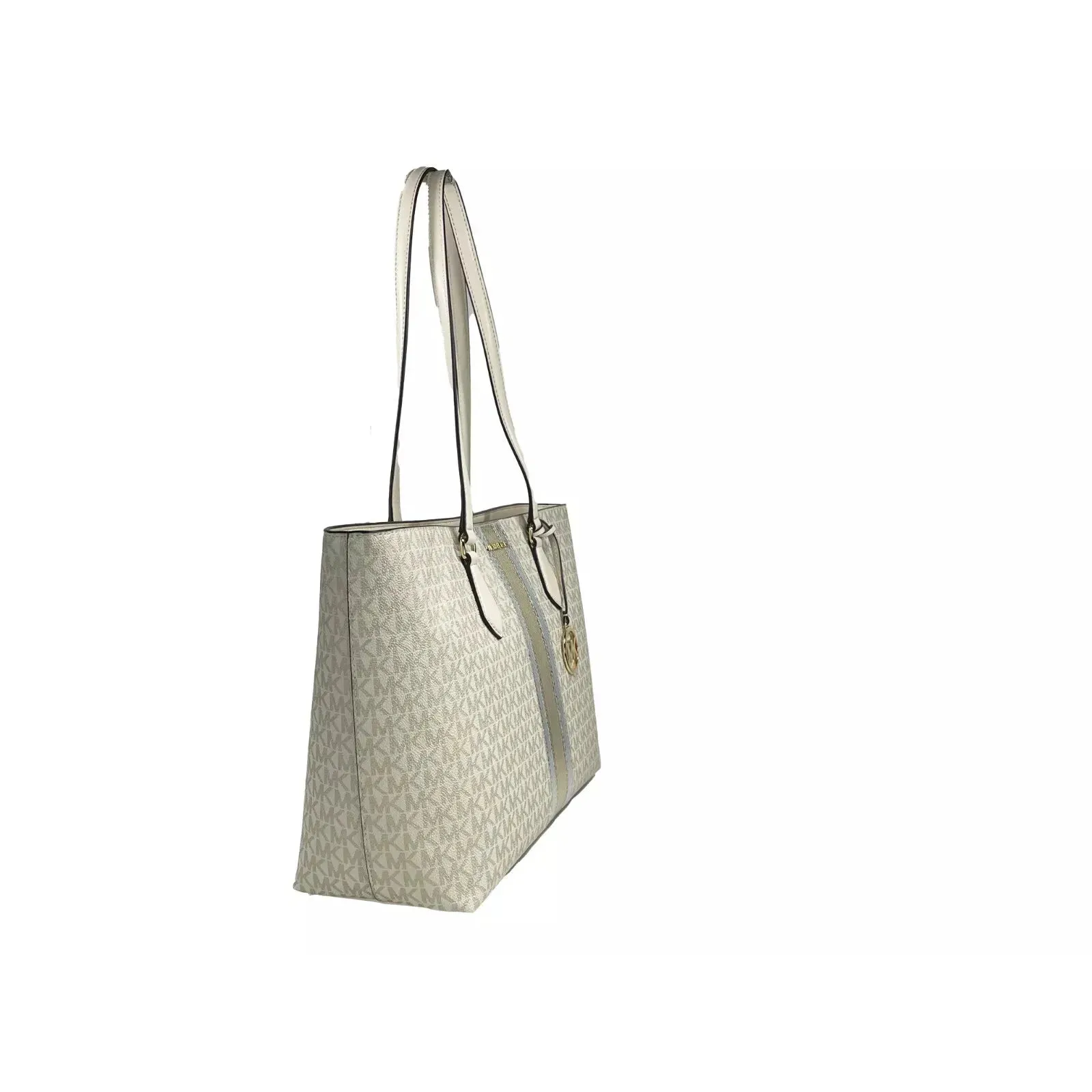 Michael Kors Sheila Large Tote Purse Bag Pale Gold