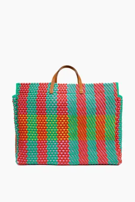 Multi Condessa Plaid Summer Simple Tote