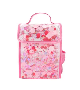 Pink Party Confetti Heavy Duty Insulated Lunchbox