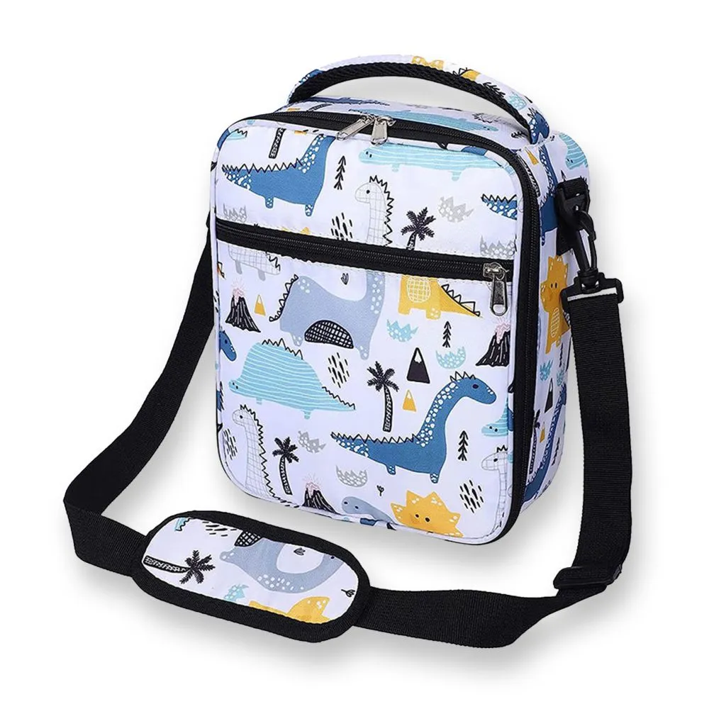 Rock Dino Stainless Steel Lunch Box with matching Lunch Bag