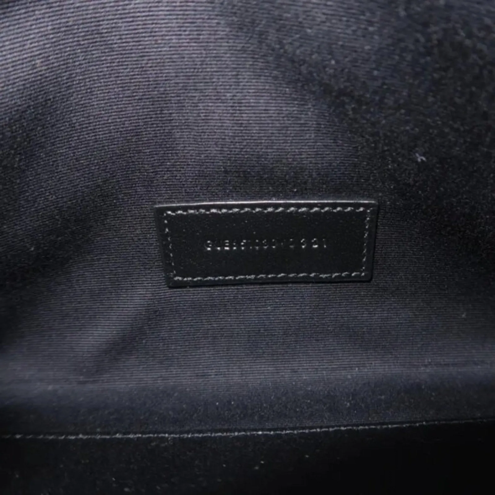 SAINT LAURENT Envelope Green Leather Clutch Bag