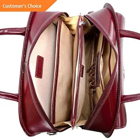 Sandover McKlein Berkeley 15 Leather Rolling Laptop Tote Wheeled Business Case NEW | Model LGGG - 5556 |
