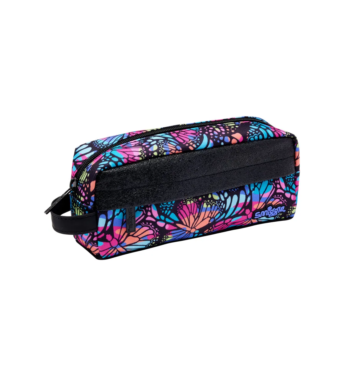 Smiggle Vivid Essential Pencil Case Black Mix, 3Y 