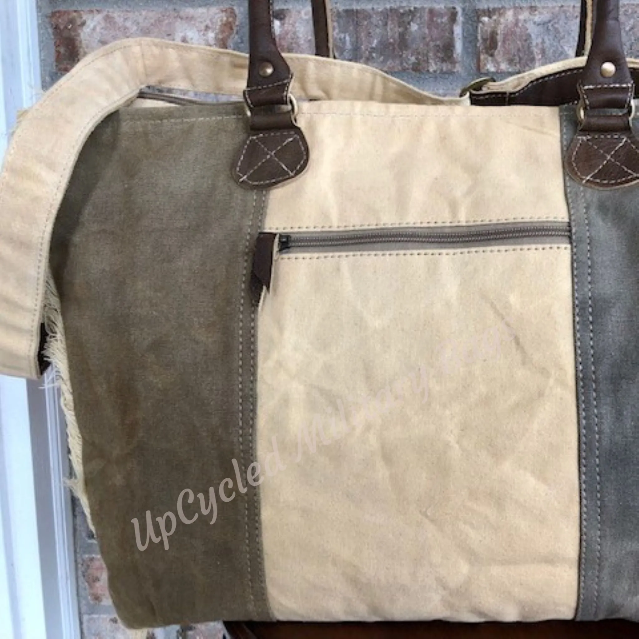 USA Sustainable Canvas Weekender Tote Bag