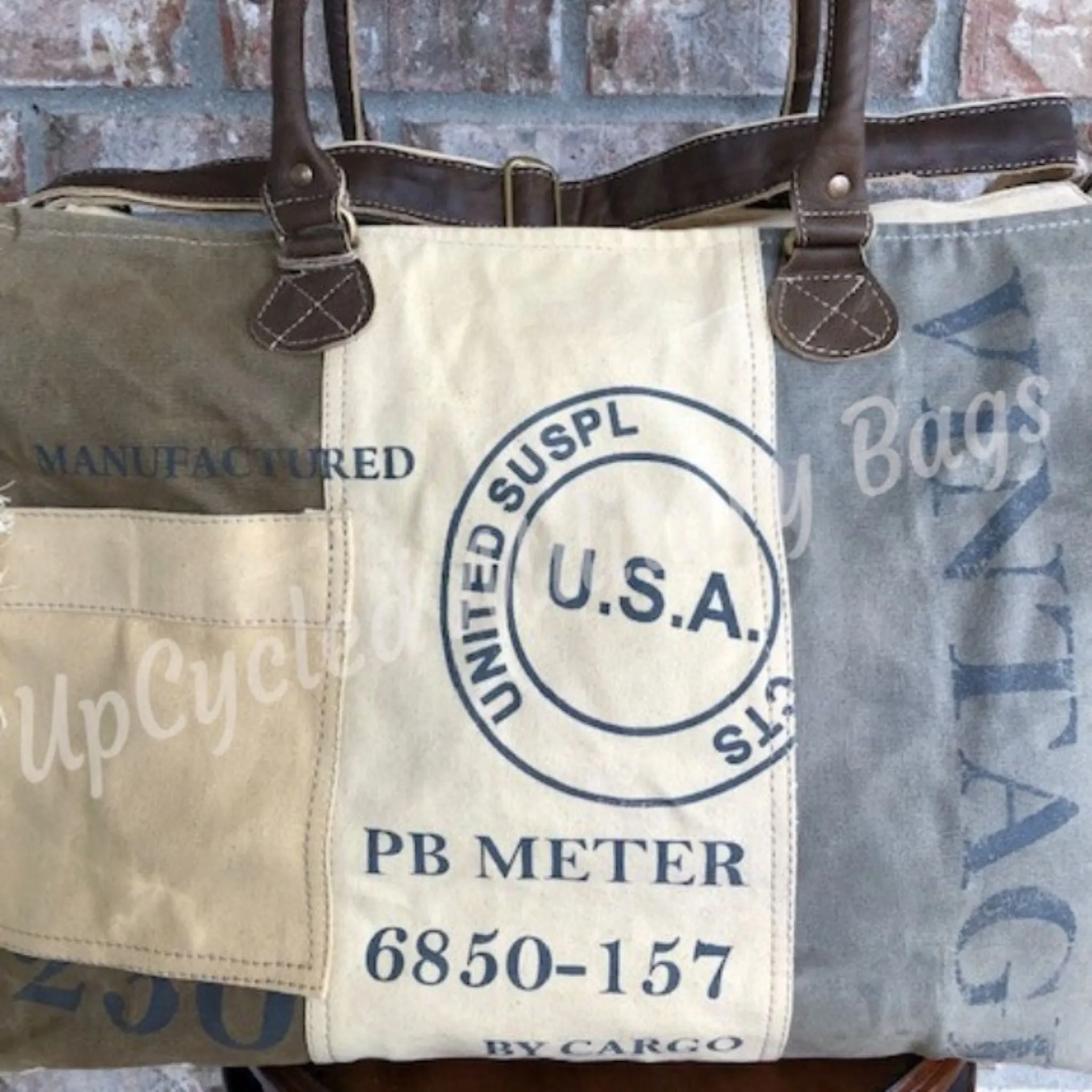 USA Sustainable Canvas Weekender Tote Bag